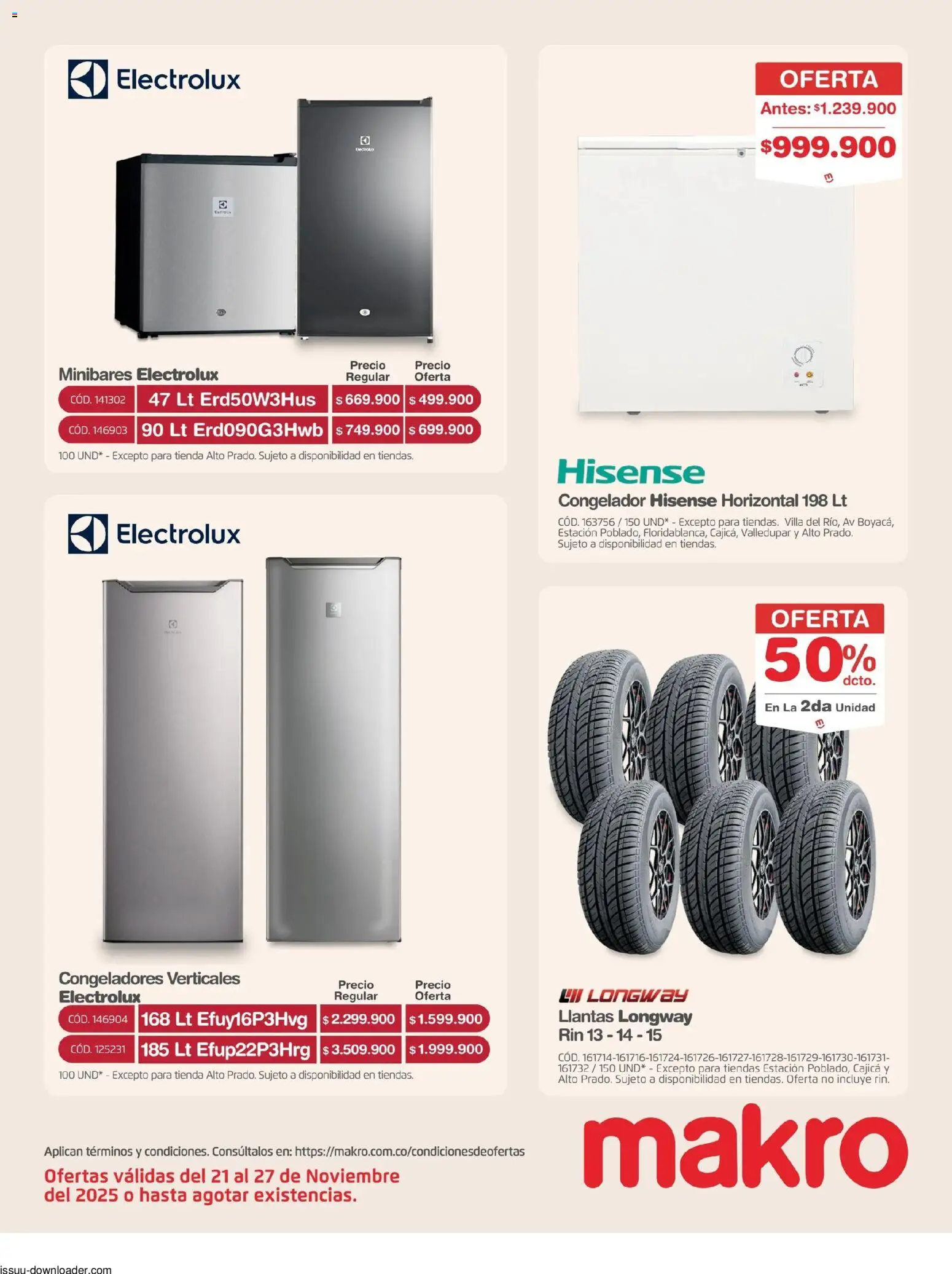 Makro revista - valida desde el 21.11.2025 | Página: 31 | Productos: Congelador