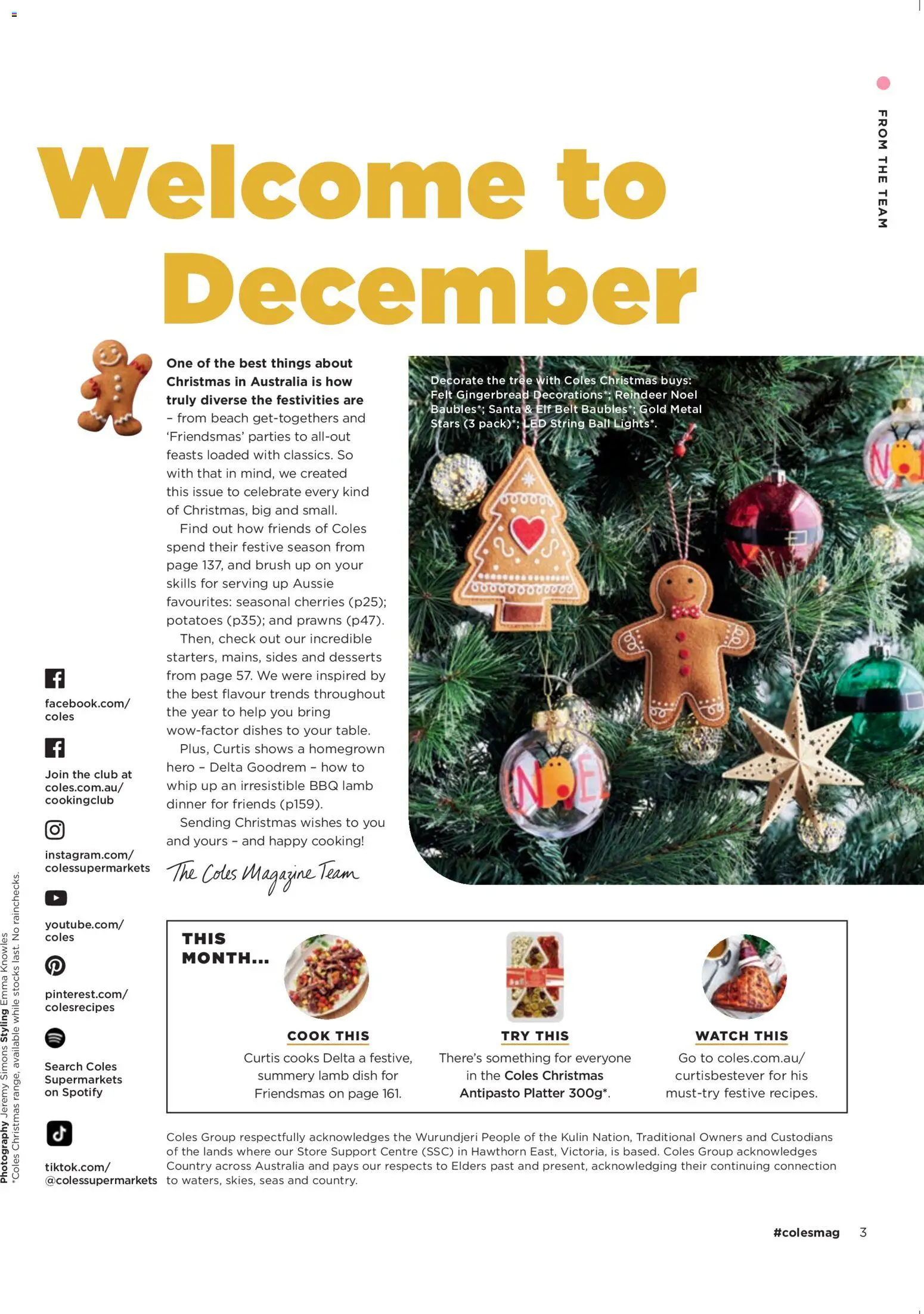 Coles catalogue - valid from 04.12.2025 | Page: 3 | Products: Cherries, Lamb, Potatoes, Watch