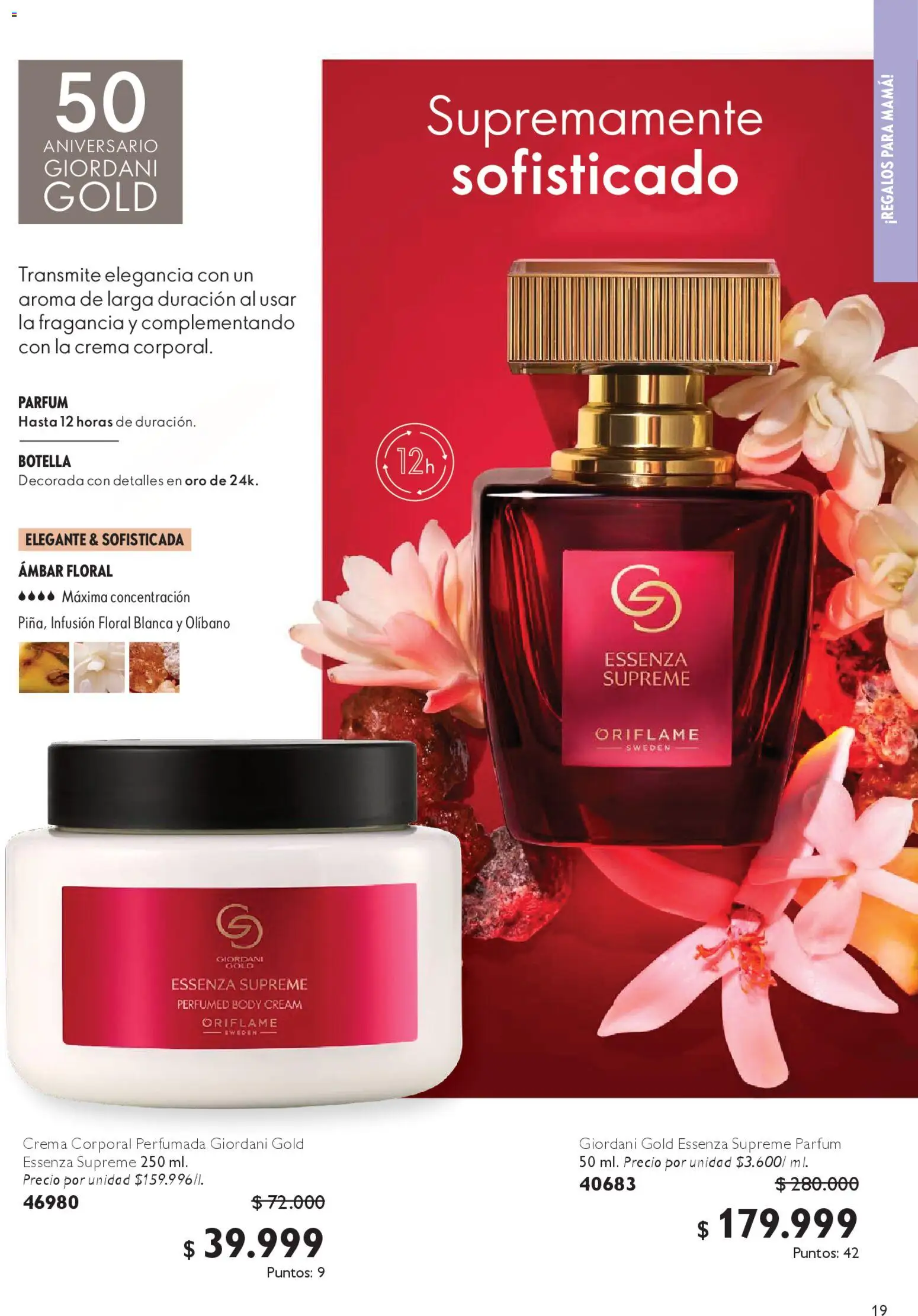 Oriflame revista - valida desde el 18.04.2026 | Página: 19 | Productos: Crema, Body, Botella, Fragancia