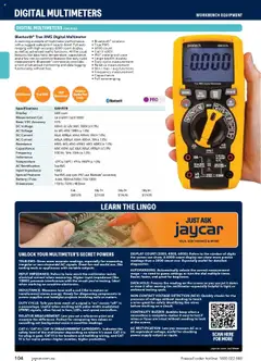 Preview of Jaycar Engineering & Scientific Catalogue 2025/2026  - valid from 09.07.2025 | Page: 104