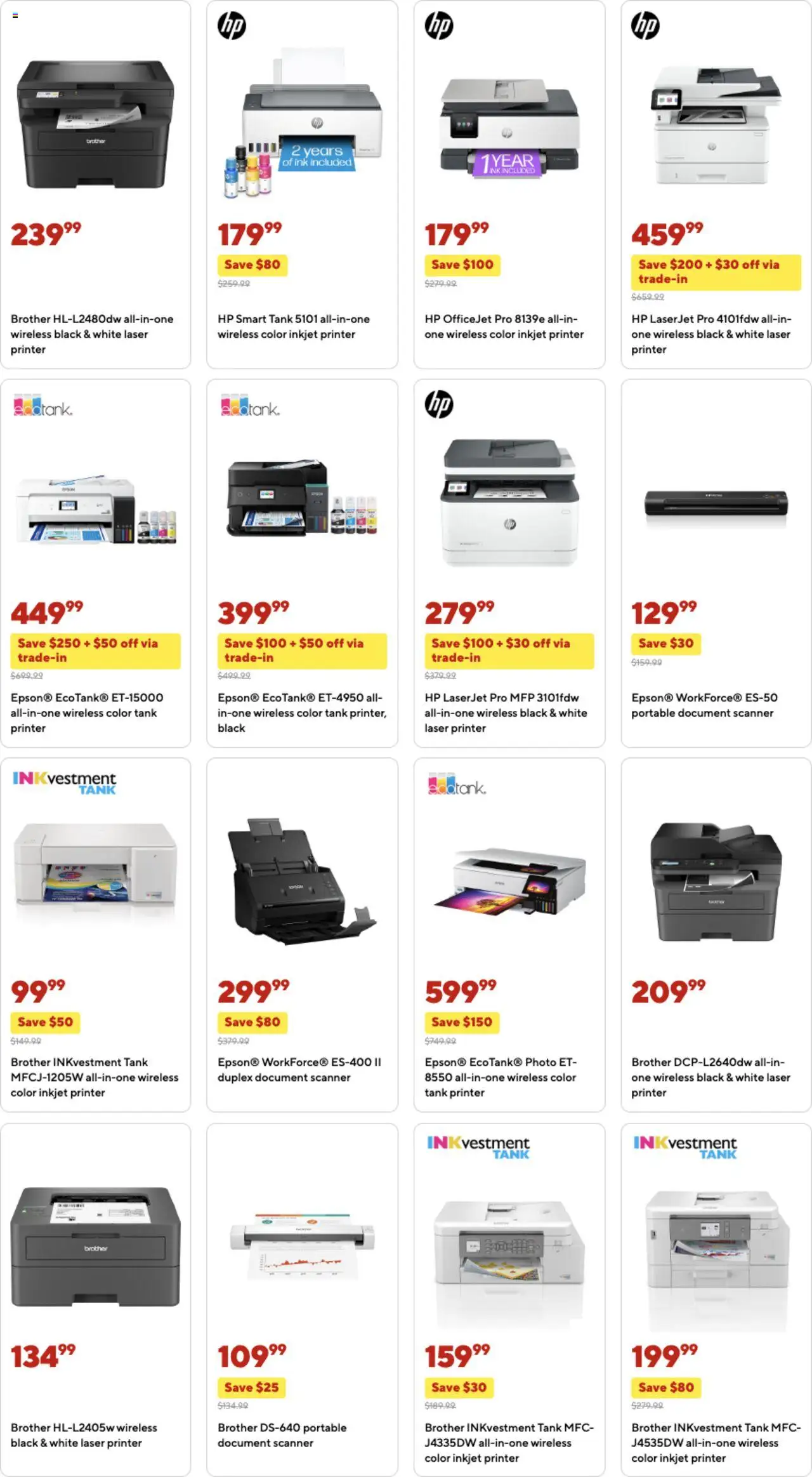 Staples Weekly Ad - valid from 05.10.2025 | Page: 11 | Products: Ink, Printer, Scanner