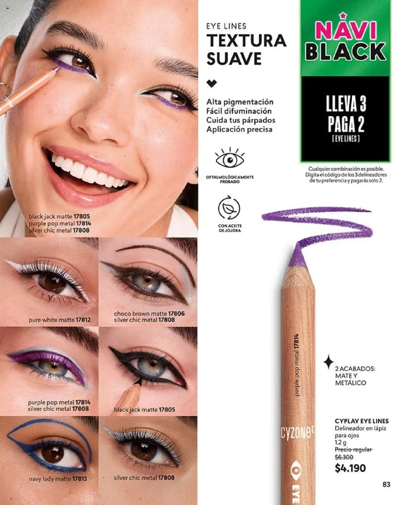 Catálogo CyZone Campaña 17 │ válido desde el 14.10.2025 | Página: 95 | Productos: Mate, Delineador, Aceite