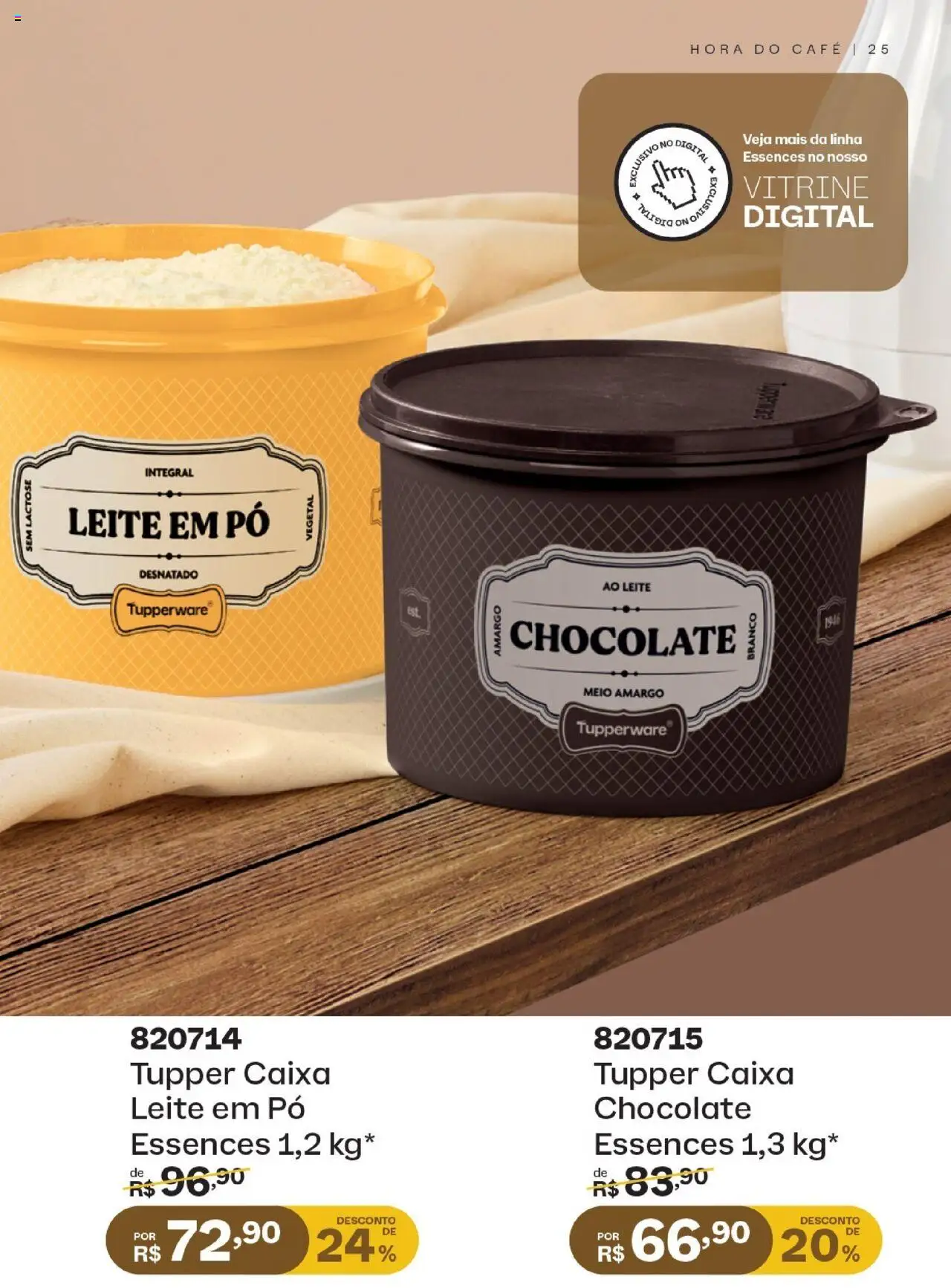 Tupperware Folheto - válido de 01.09.2025 | Página: 25 | Produtos: Caixa, Leite, Café, Leite em pó