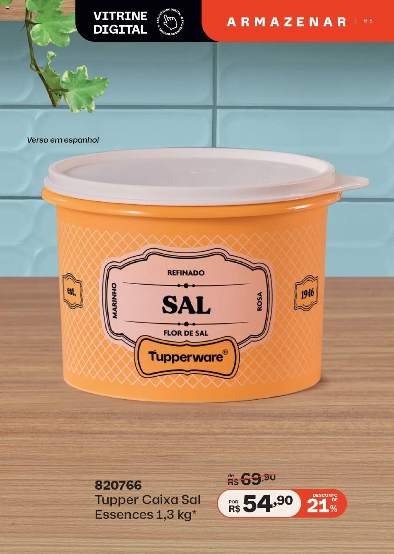 Tupperware Folheto - válido de 01.09.2025 | Página: 65 | Produtos: Caixa, Sal