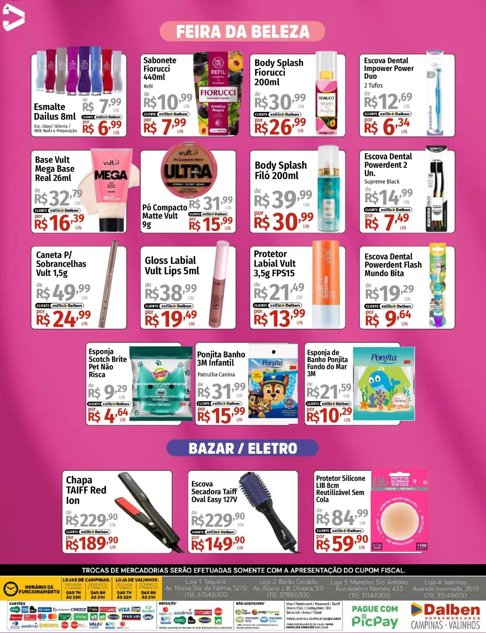 Supermercado Dalben Folheto - válido de 20.11.2025 | Página: 5 | Produtos: Pó, Esponja, Cola, Body