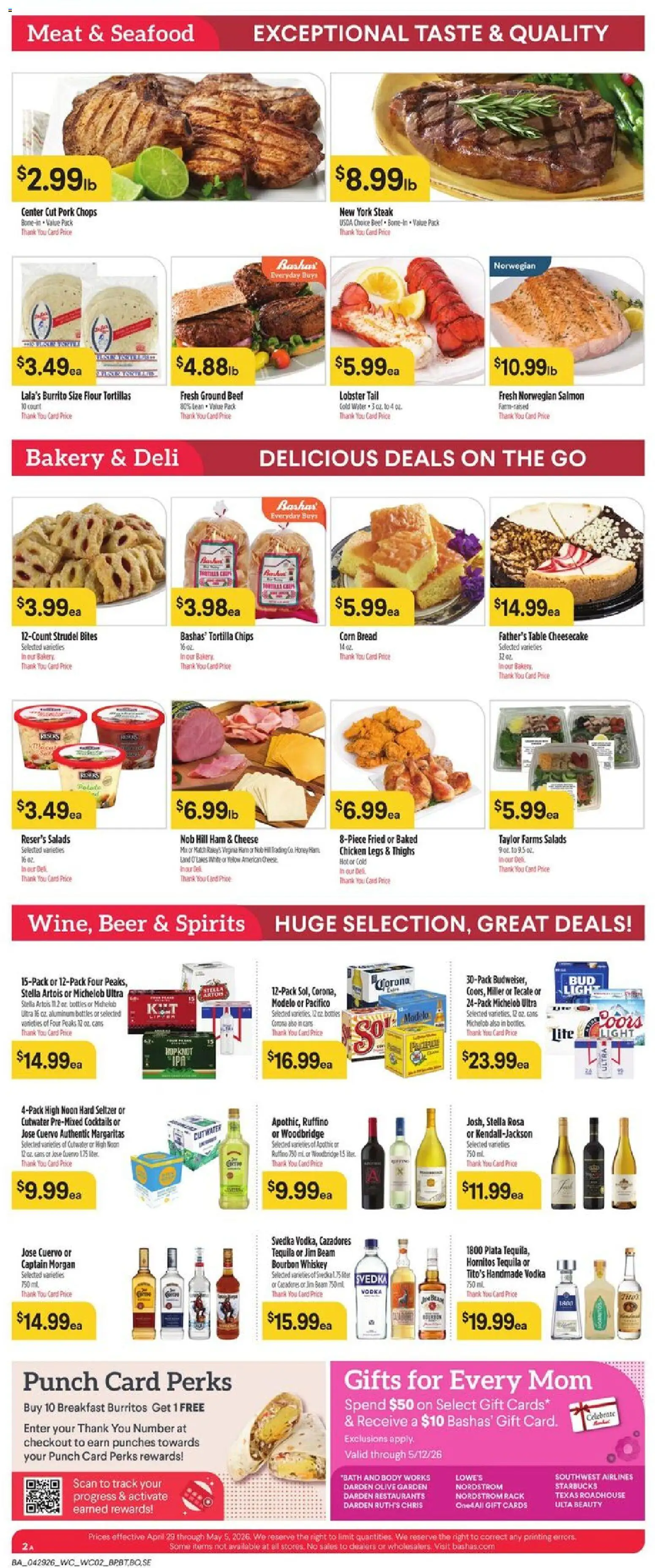 Basha's Weekly Ad - valid from 29.04.2026 | Page: 2 | Products: Bakery, Wc, Beef, Bourbon