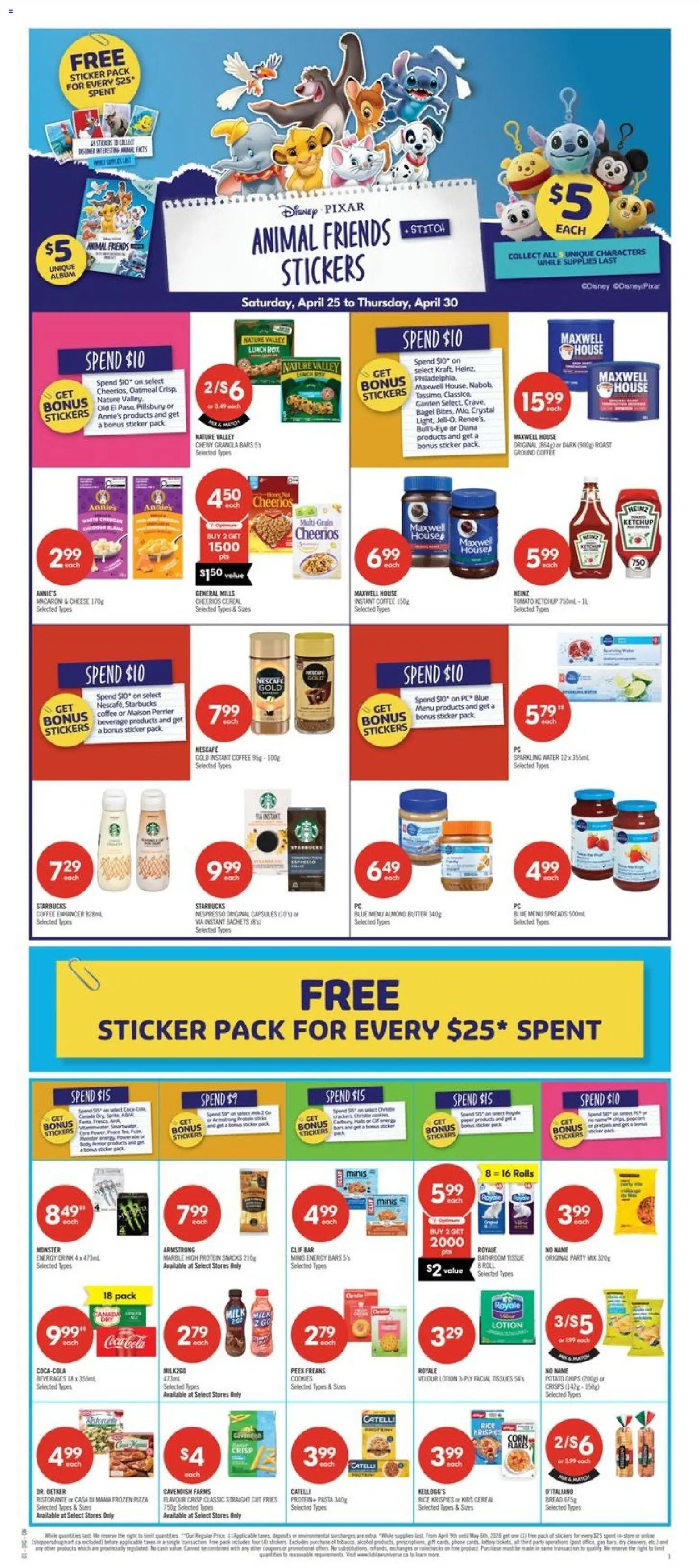 Shoppers flyer valid from 24.04.2026 | Page: 2 | Products: Rice, Ketchup, Butter, Coffee