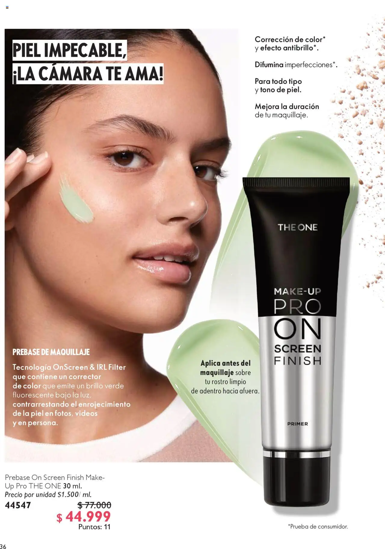 Oriflame revista - valida desde el 04.10.2025 | Página: 36 | Productos: Té, Sobre, Maquillaje, Corrector