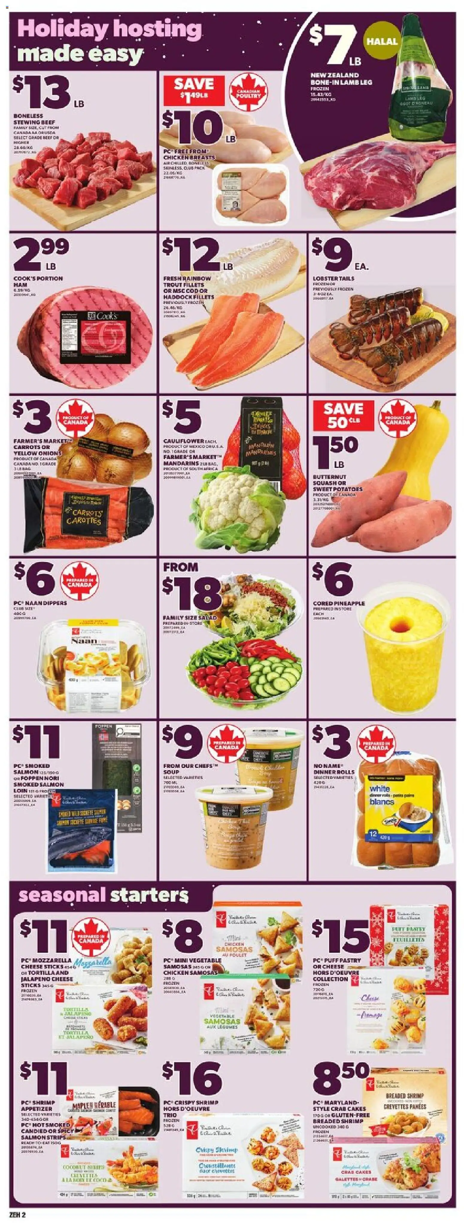 Zehrs flyer valid from 11.12.2025 | Page: 5 | Products: Beef, Salad, PC, Cheese