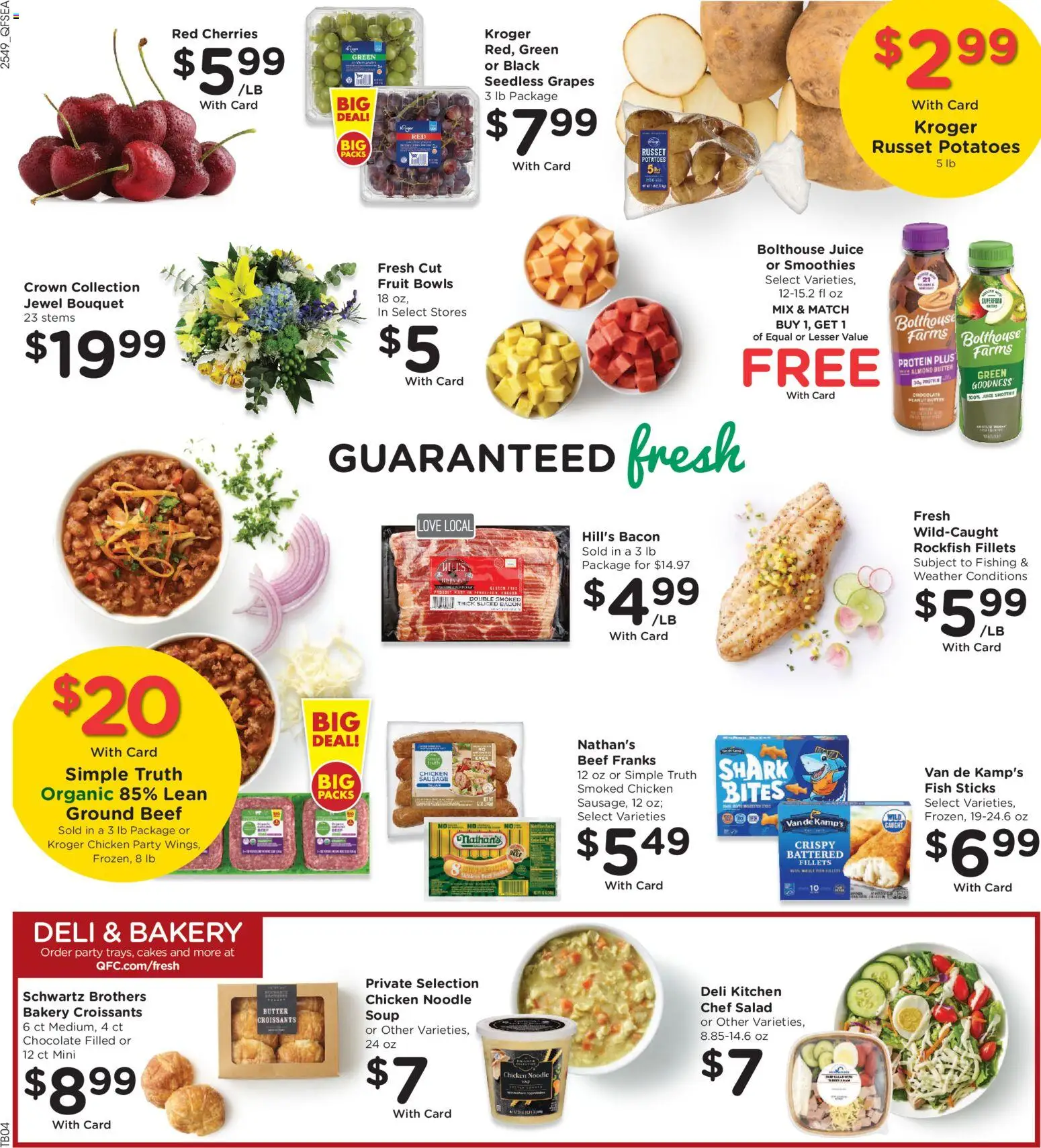 QFC Weekly Ad - OR - valid from 07.01.2026 | Page: 11 | Products: Cherries, Beef, Salad, Sausage