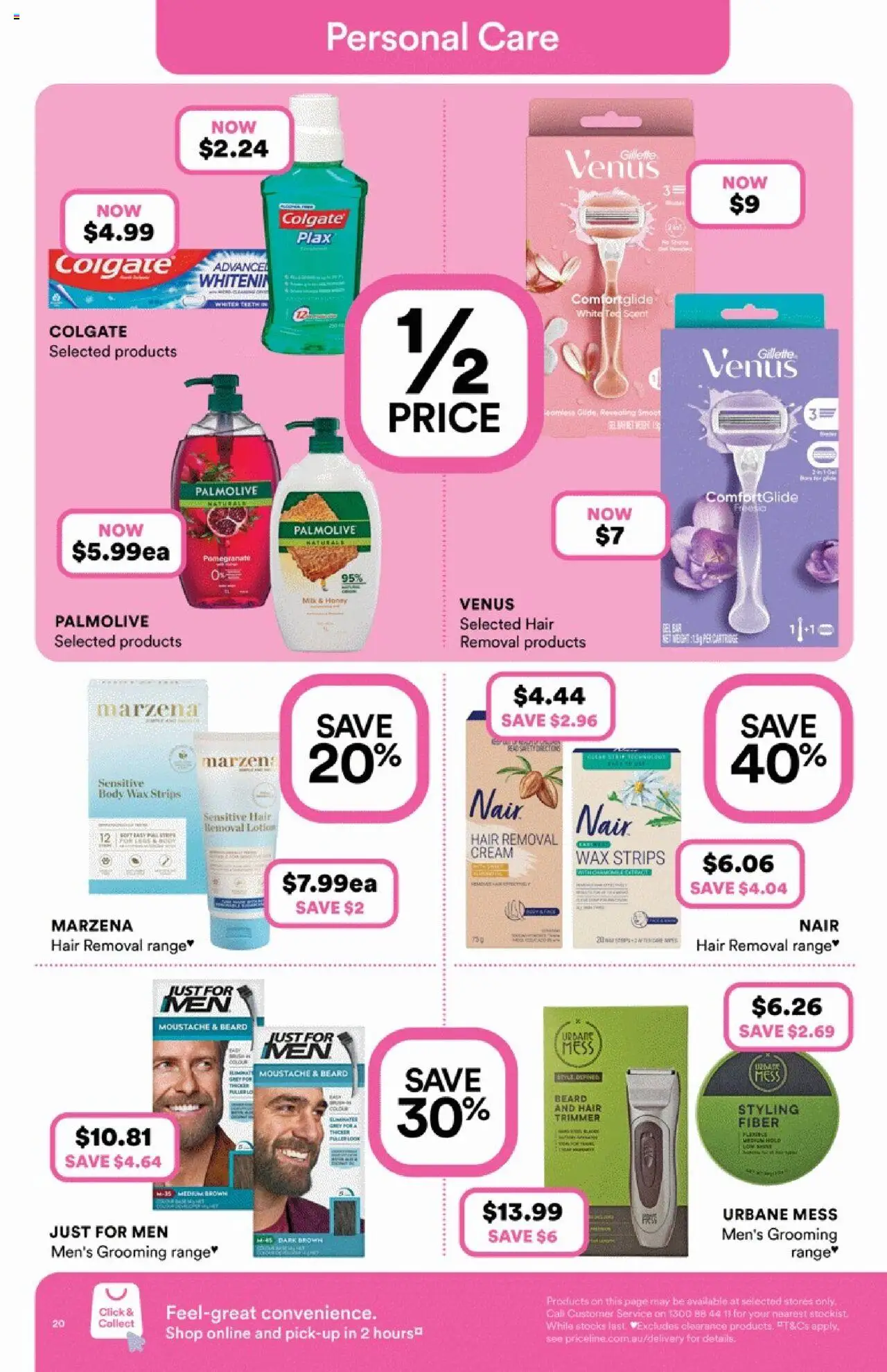 Priceline Pharmacy catalogue - valid from 14.08.2025 | Page: 20 | Products: Honey, Lotion, Hair gel, Hair removal