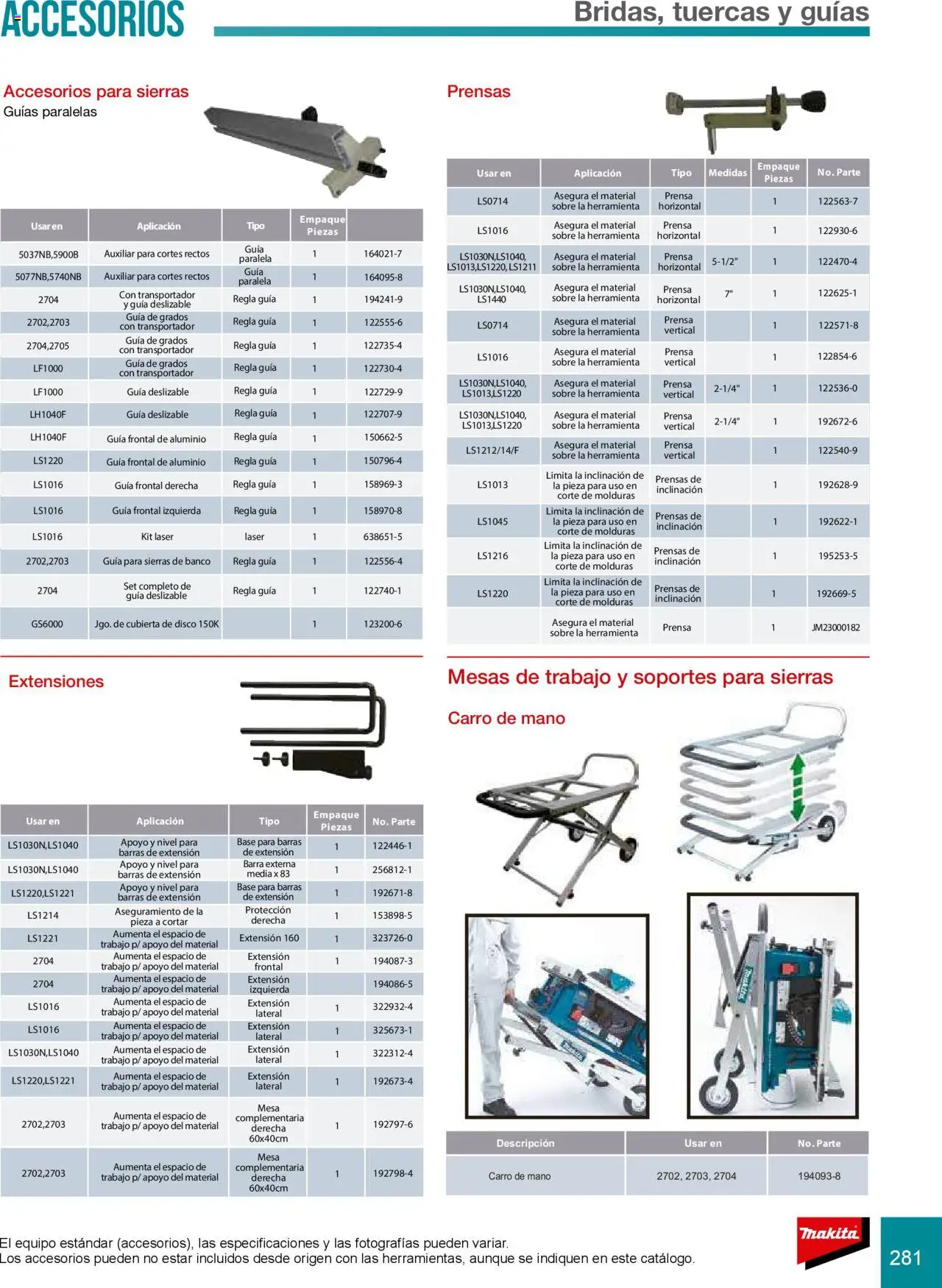 Nuevas ofertas de Makita válidas en toda la República Mexicana desde el 08.07.2024. ¡Encuentra las mejores ofertas en Makita catálogo Accesorios! | Página: 281 | Productos: Barra, Banco, Mesa, Sobre