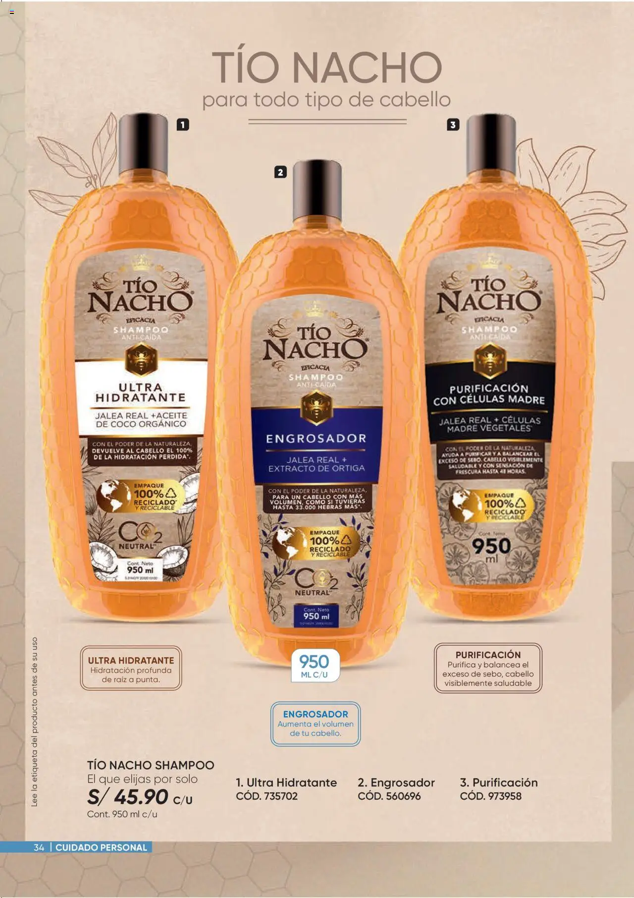 Catálogo Azzorti válido desde 15.09.2025 | Página: 34 | Productos: Shampoo, Empaque