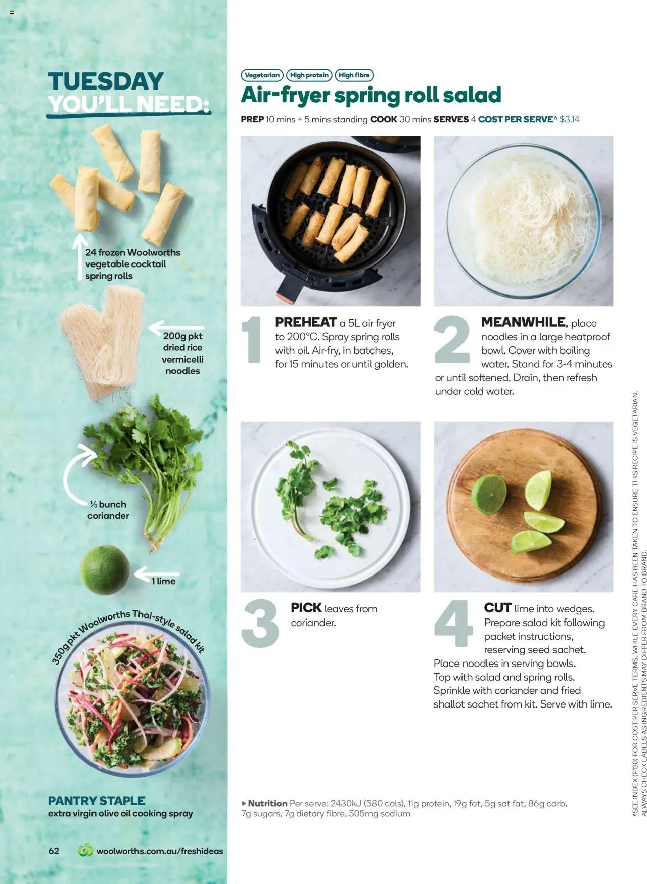 Woolworths catalogue - valid from 01.10.2025 | Page: 62 | Products: Rice, Olive oil, Salad, Lime