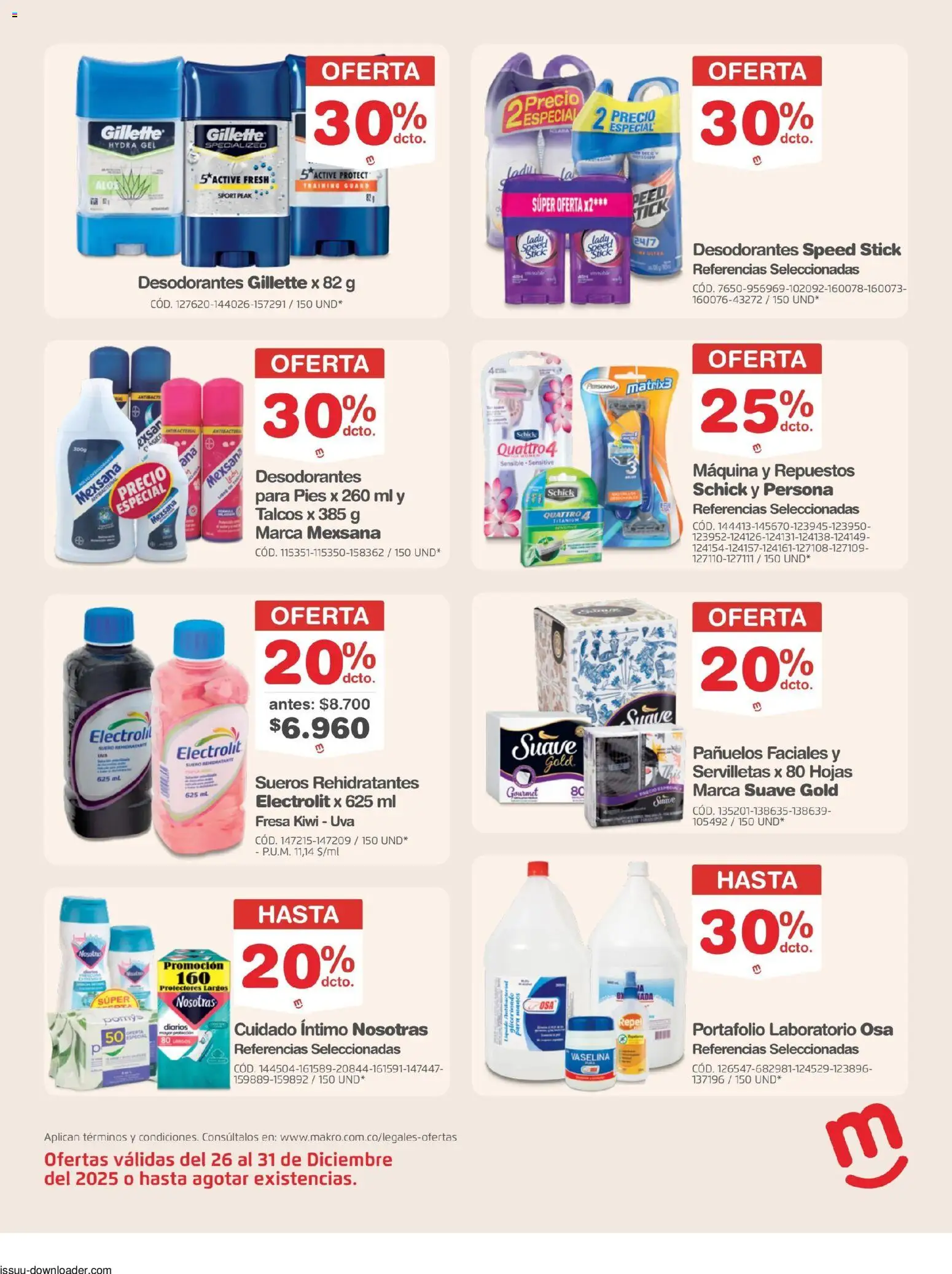 Makro revista - valida desde el 26.12.2025 | Página: 23 | Productos: Kiwi, Fresa, Servilletas, Uva