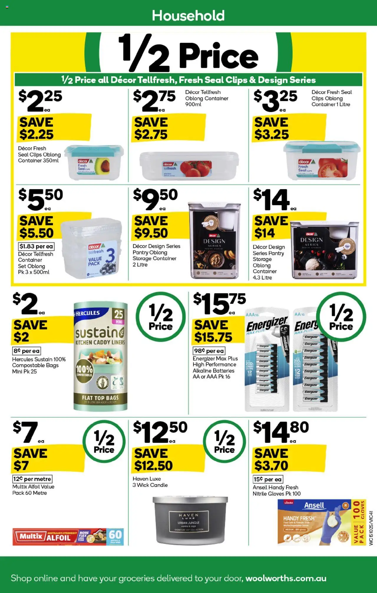 Woolworths catalogue - valid from 15.10.2025 | Page: 41 | Products: Decor, Gloves, Batteries, Candle