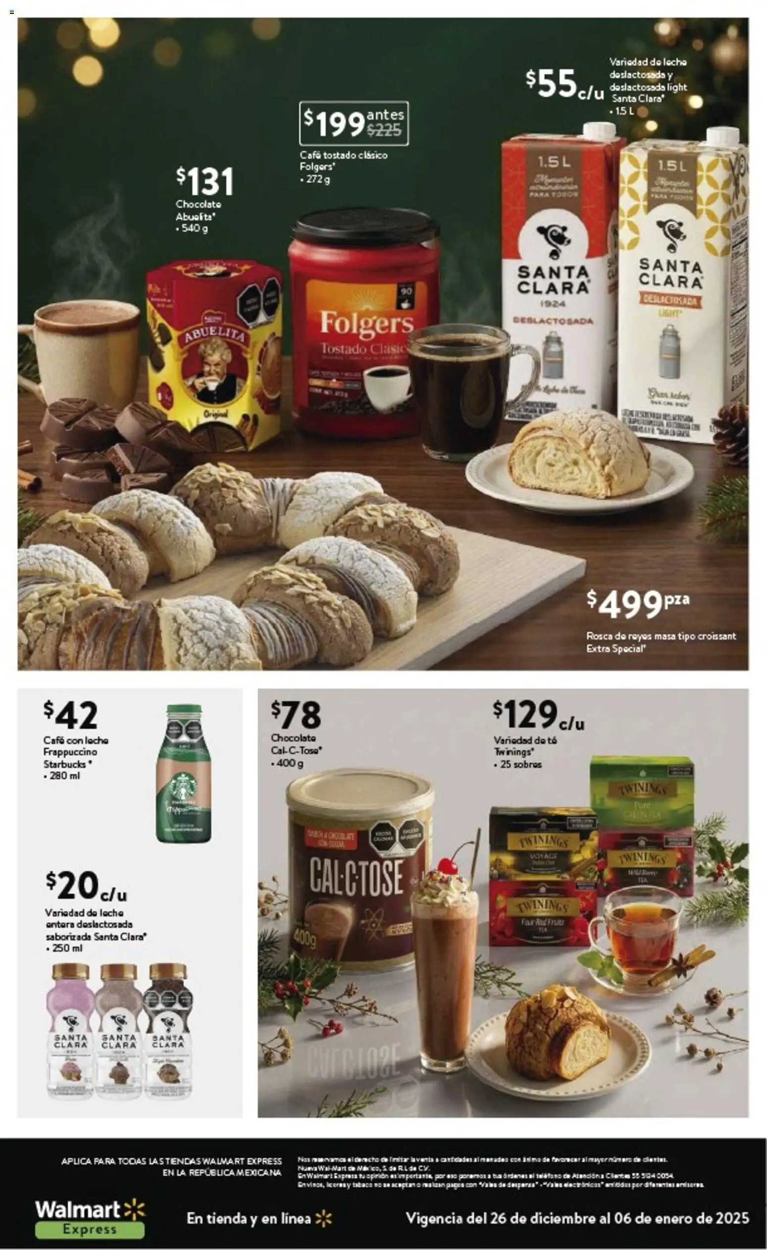 Nuevas ofertas de Walmart Express válidas en toda la República Mexicana desde el 26.12.2025. ¡Encuentra las mejores ofertas en Walmart Express folleto Cada rebanada es un lujo de sabor! | Página: 2 | Productos: Leche, Café, Té, Teléfono