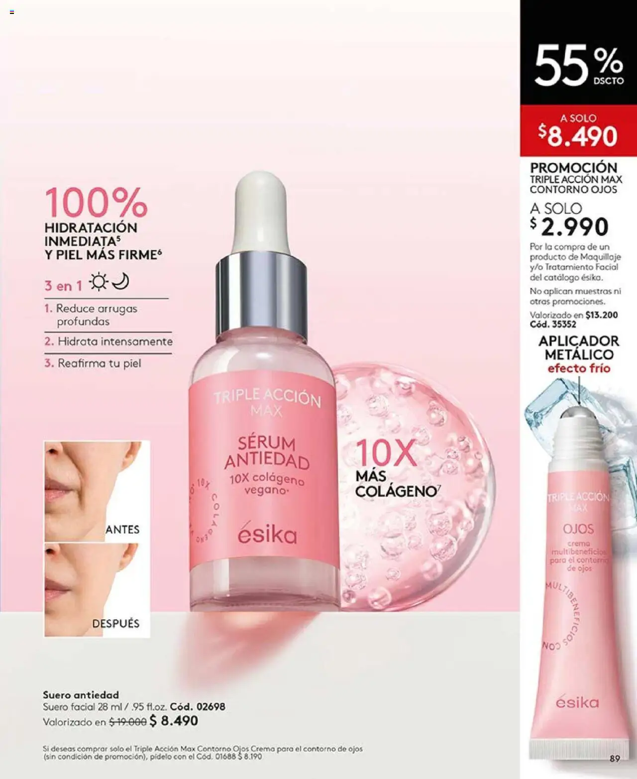 Catálogo Ésika Campaña 17 │ válido desde el 14.10.2025 | Página: 93 | Productos: Maquillaje, Crema, Contorno de ojos, Serum