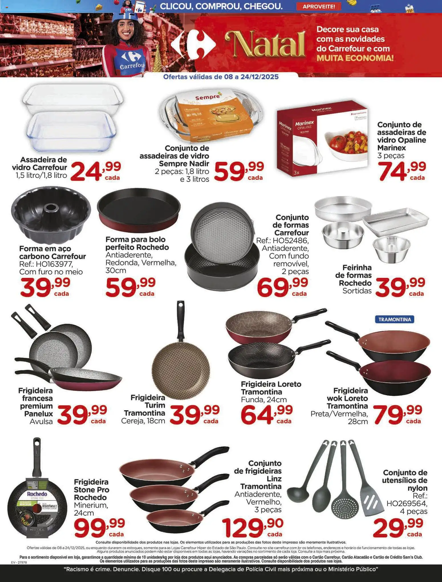 Carrefour Folheto - válido de 08.12.2025 | Página: 4 | Produtos: Frigideira, Bolo, Assadeira
