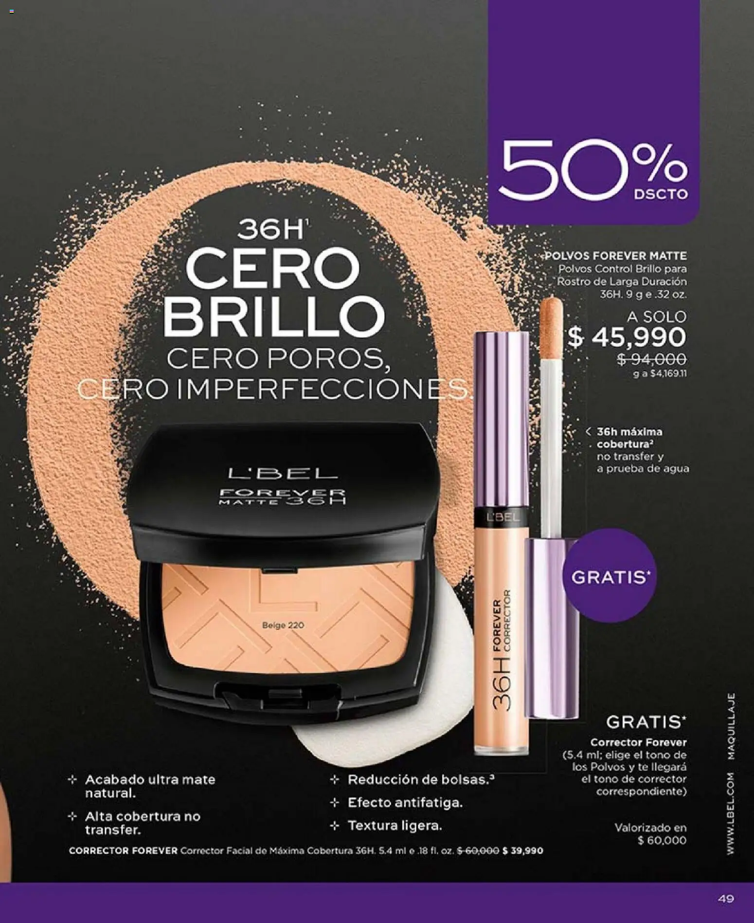 L'Bel revista - valida desde el 01.04.2026 | Página: 53 | Productos: Agua, Té, Brillo, Corrector