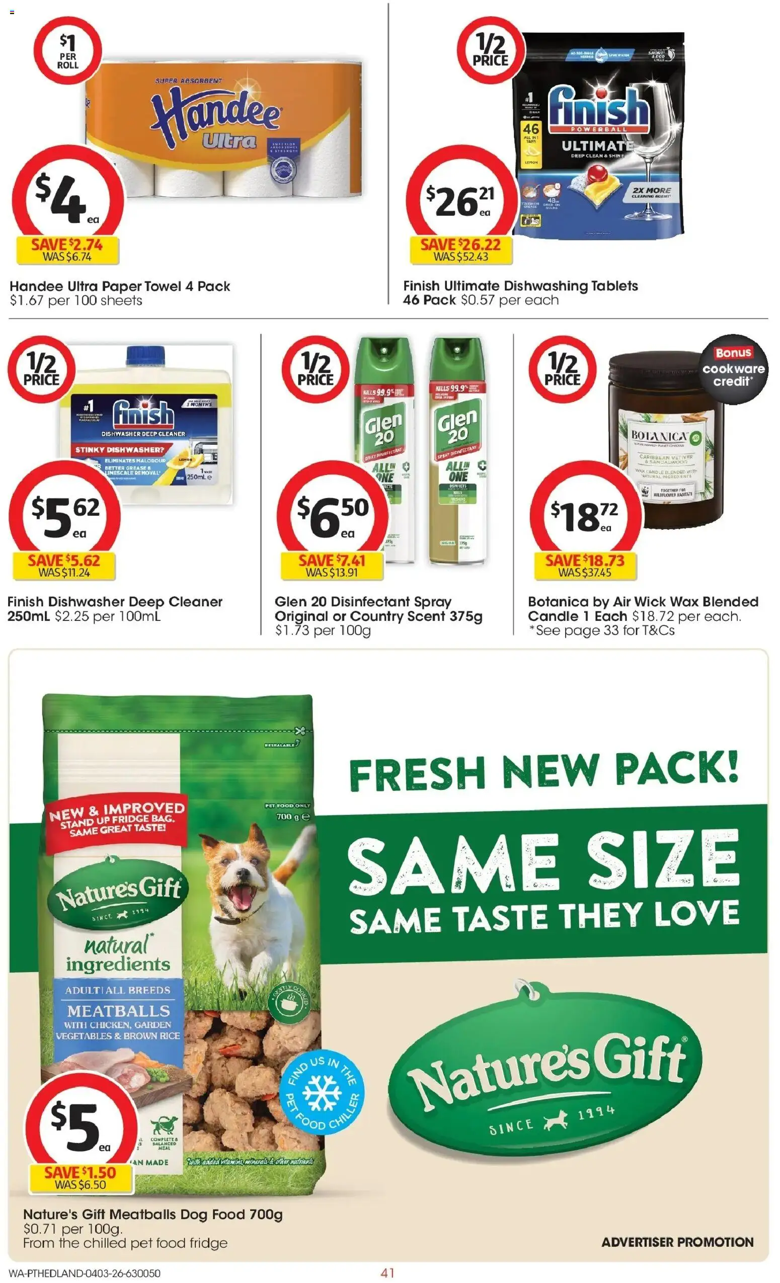 Coles catalogue - valid from 04.03.2026 | Page: 41 | Products: Cookware, Dog food, Lemon, Tablets