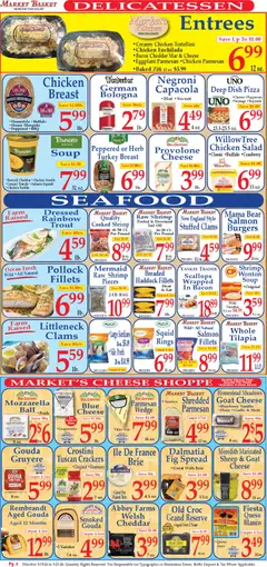 Preview of Market Basket weekly ads valid from 15.03.2026 | Page: 4 | Products: Basket, Bread, Pizza, Bag