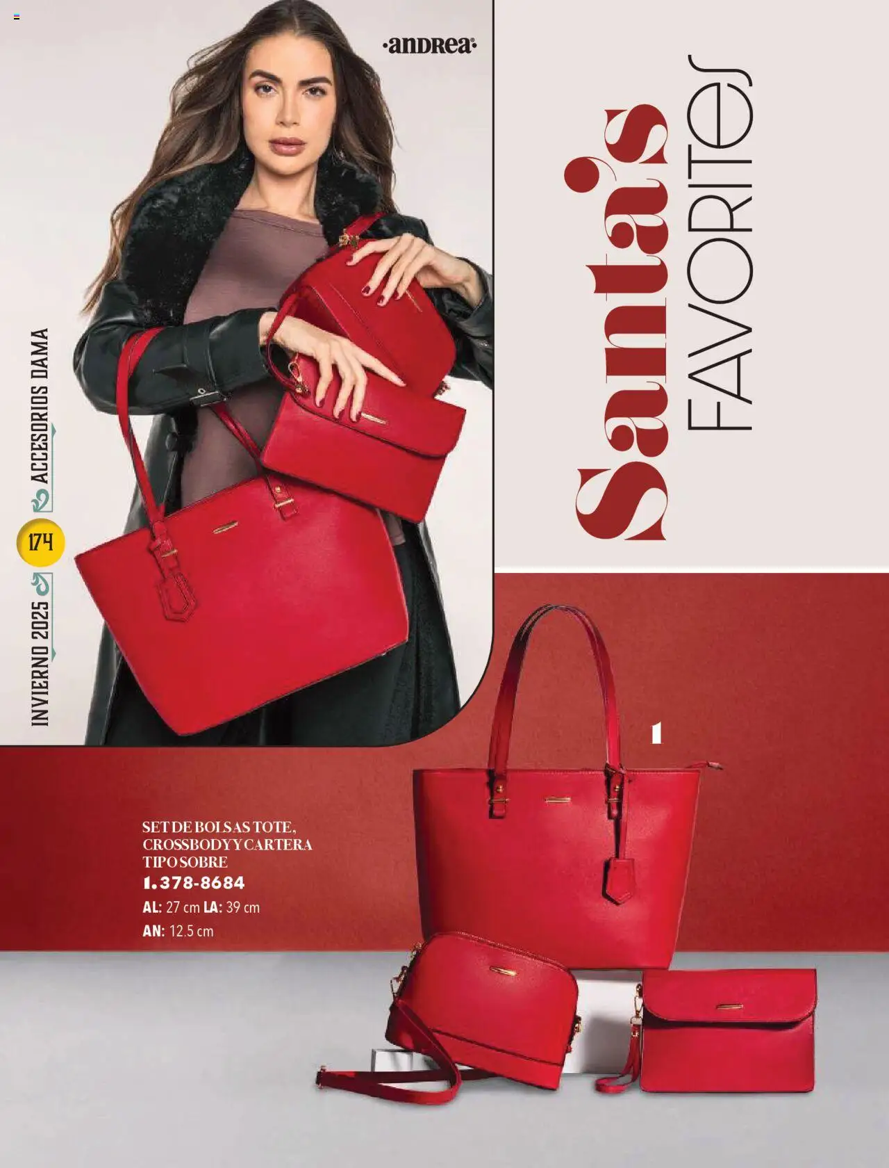 Nuevas ofertas de Andrea válidas en toda la República Mexicana desde el 13.10.2025. ¡Encuentra las mejores ofertas en Andrea - Catálogo Invierno! | Página: 174 | Productos: Sobre