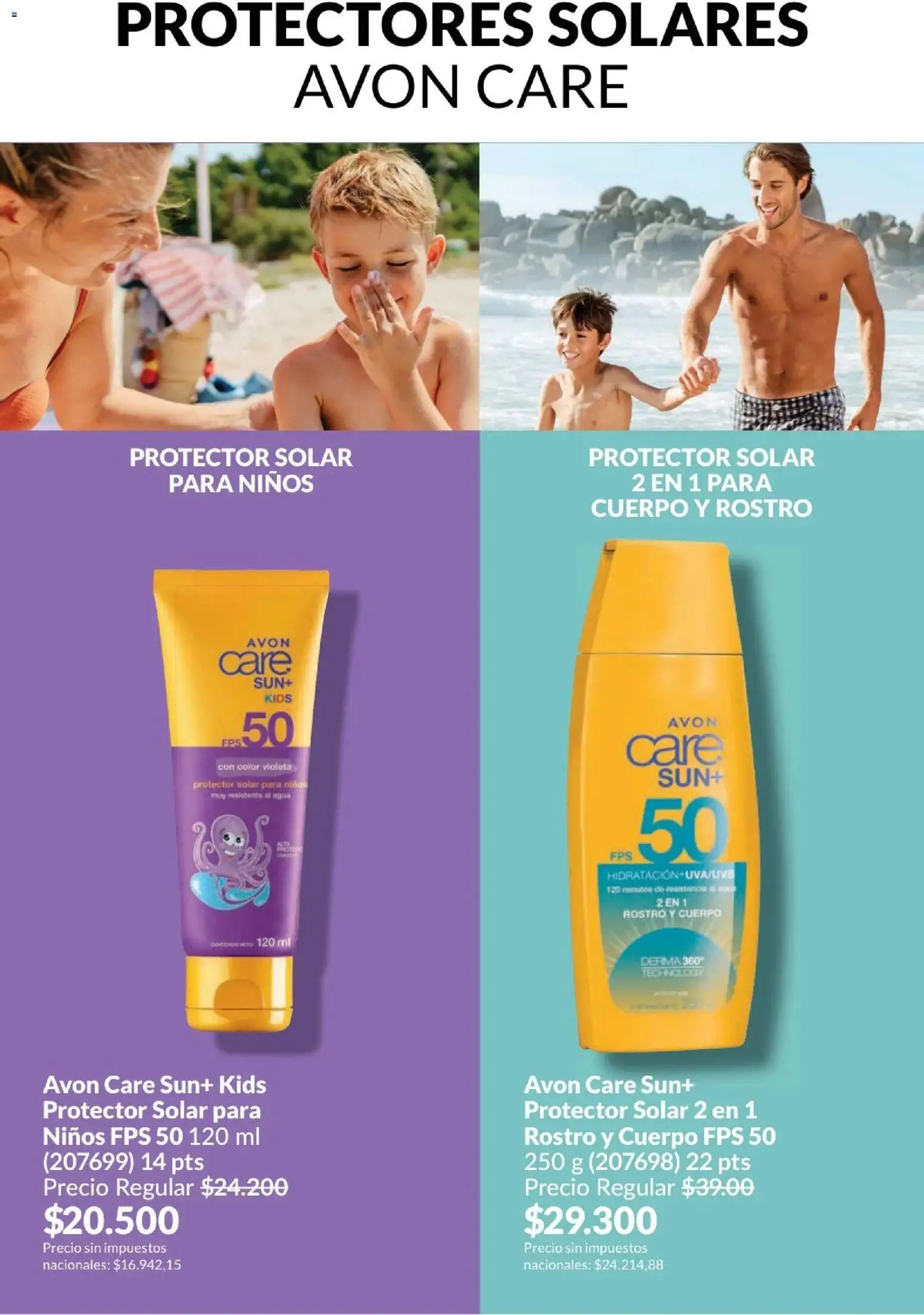 Catálogo AVON Campaña 4/2026 │ válido desde el 01.04.2026 | Página: 152 | Productos: Protector solar, Agua