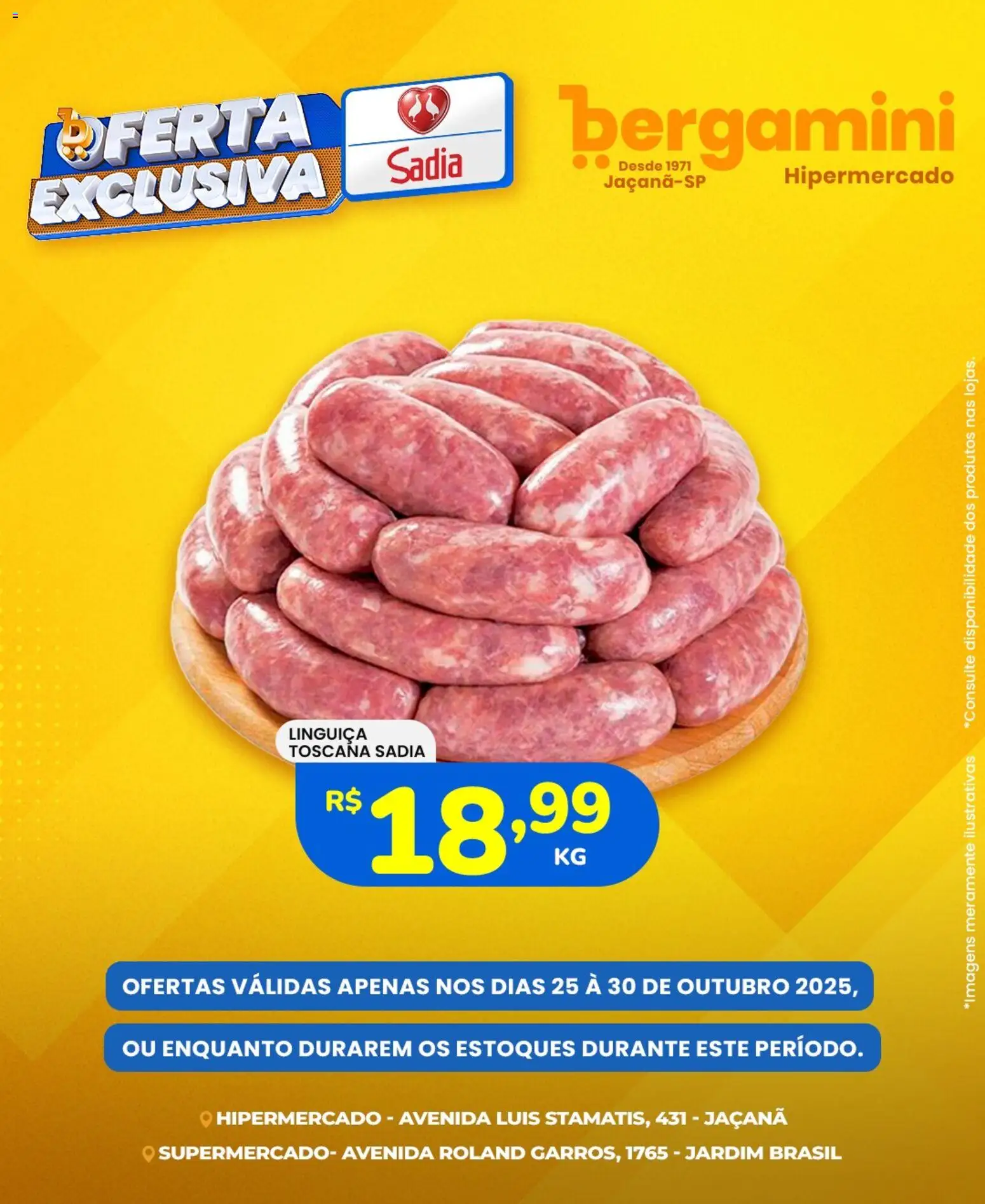 Supermercado Bergamini Folheto - válido de 25.10.2025 | Página: 3 | Produtos: Linguiça
