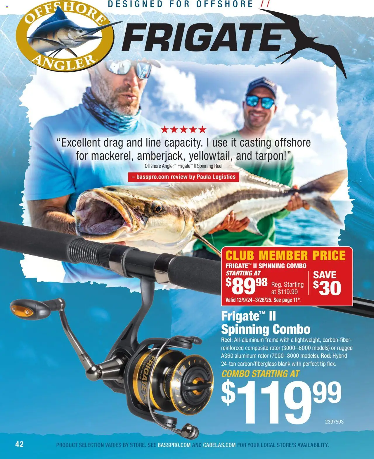 Cabela's Saltwater Specialist 25 - valid from 01.01.2025 | Page: 42 | Products: Rod