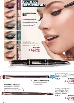 Oriflame catálogo válido desde el 18.11.2025 | Página: 38 | Productos: Agua, Sombra, Delineador de ojos, Delineador