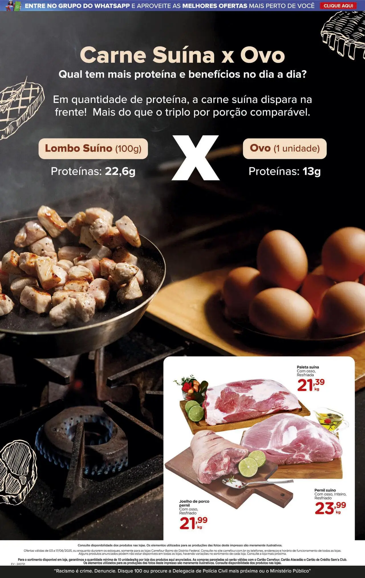 Carrefour Bairro Folheto - válido de 03.06.2025 | Página: 4 | Produtos: Lombo, Pernil, Carne