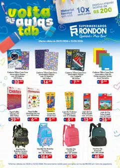 Supermercados Rondon - Ofertas Voltas às Aulas - Pré-Visualização do folheto da loja Supermercados Rondon, válido de 20.01.2026