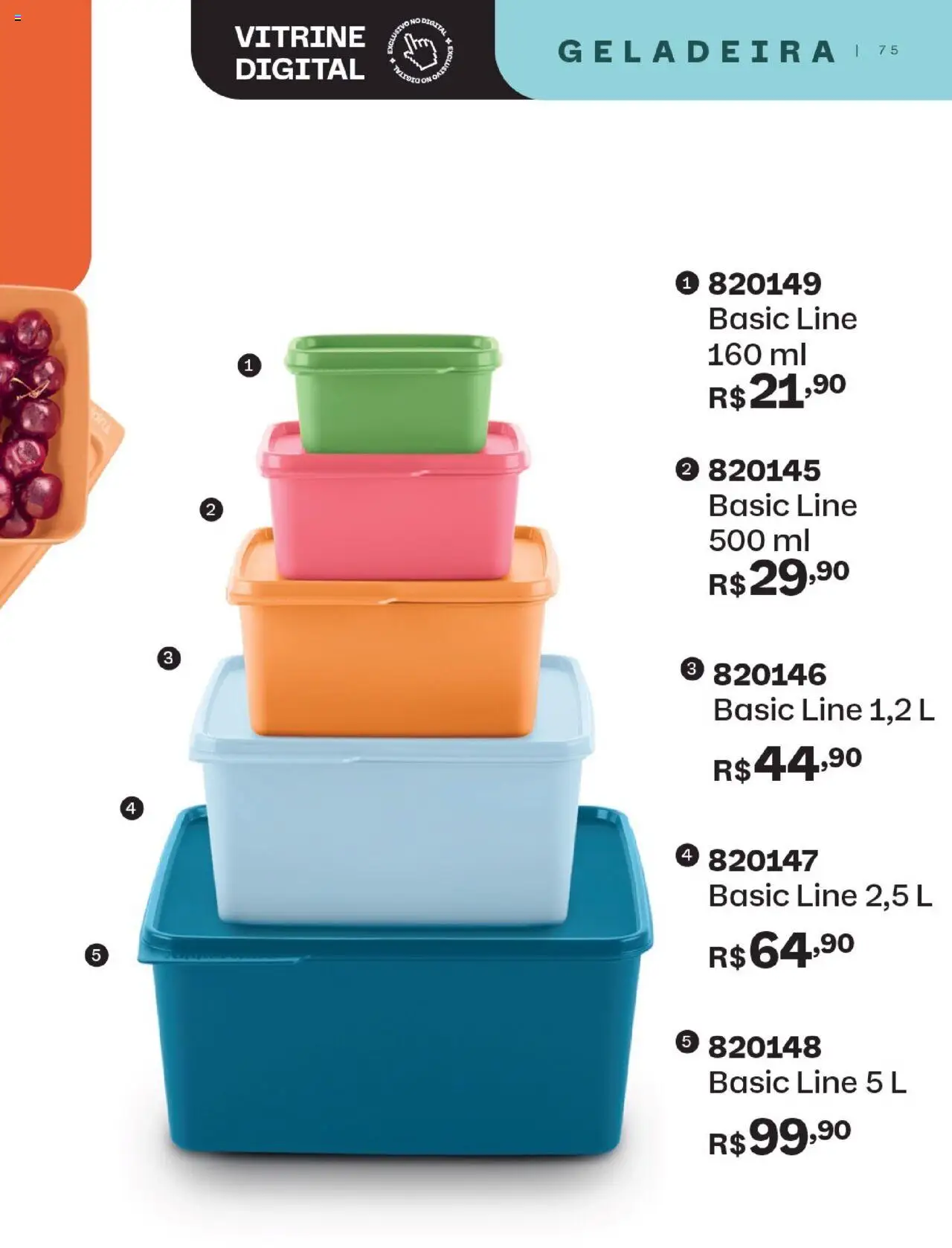 Tupperware Folheto - válido de 01.08.2025 | Página: 75 | Produtos: Geladeira