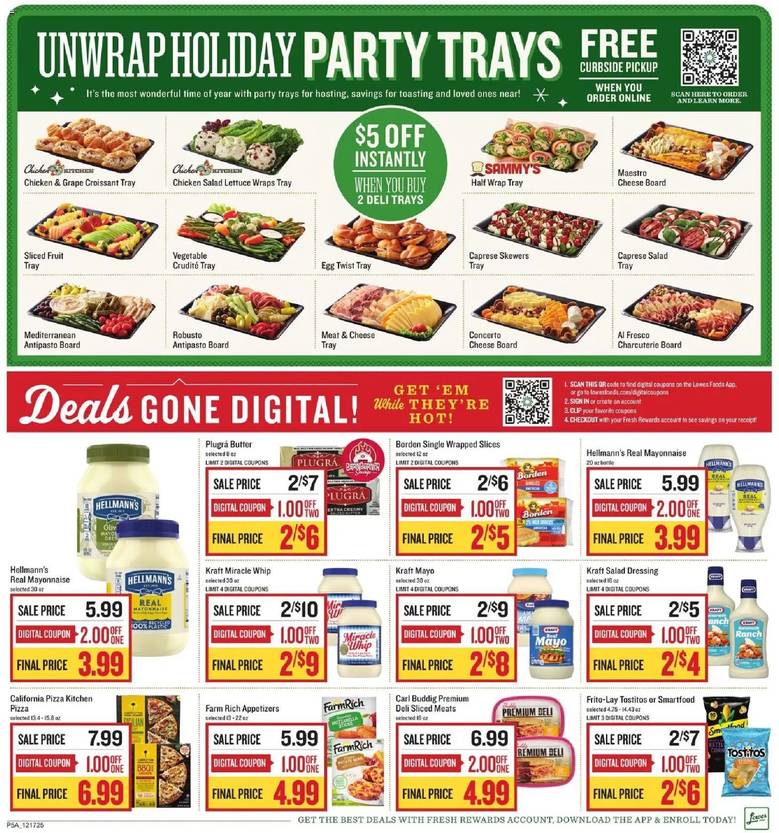 Lowes Foods Weekly Ad - NC - valid from 17.12.2025 | Page: 5 | Products: Clip, Milk, Butter, Cheese