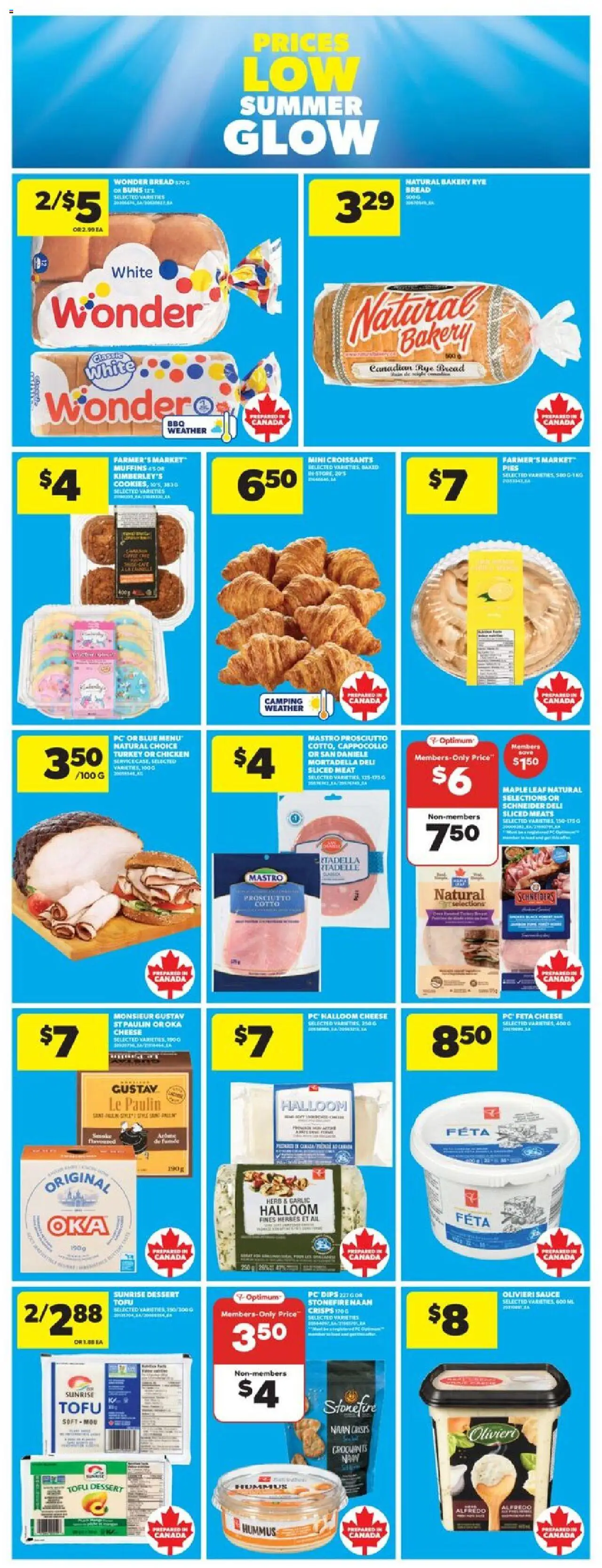 Real Canadian Superstore flyer valid from 14.08.2025 | Page: 15 | Products: PC, Bakery, Cheese, Bread