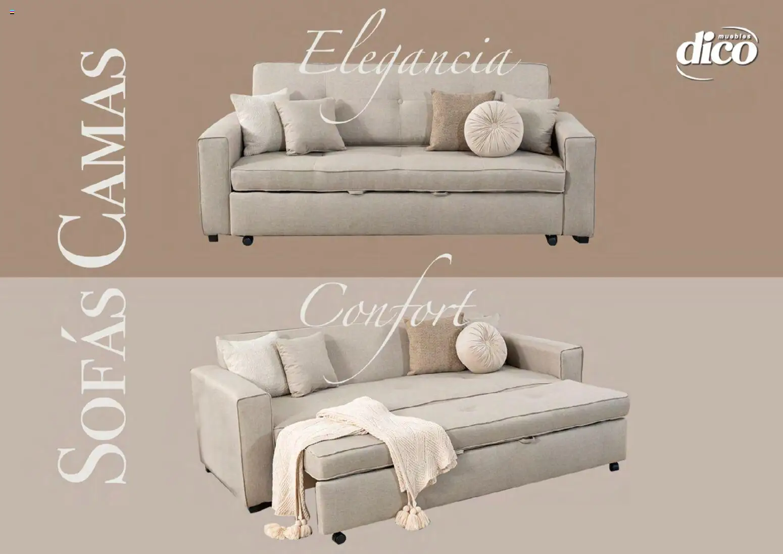 Nuevas ofertas de Muebles Dico válidas en toda la República Mexicana desde el 23.04.2026. ¡Encuentra las mejores ofertas en Muebles Dico catálogo Sofás Camas! | Página: 1