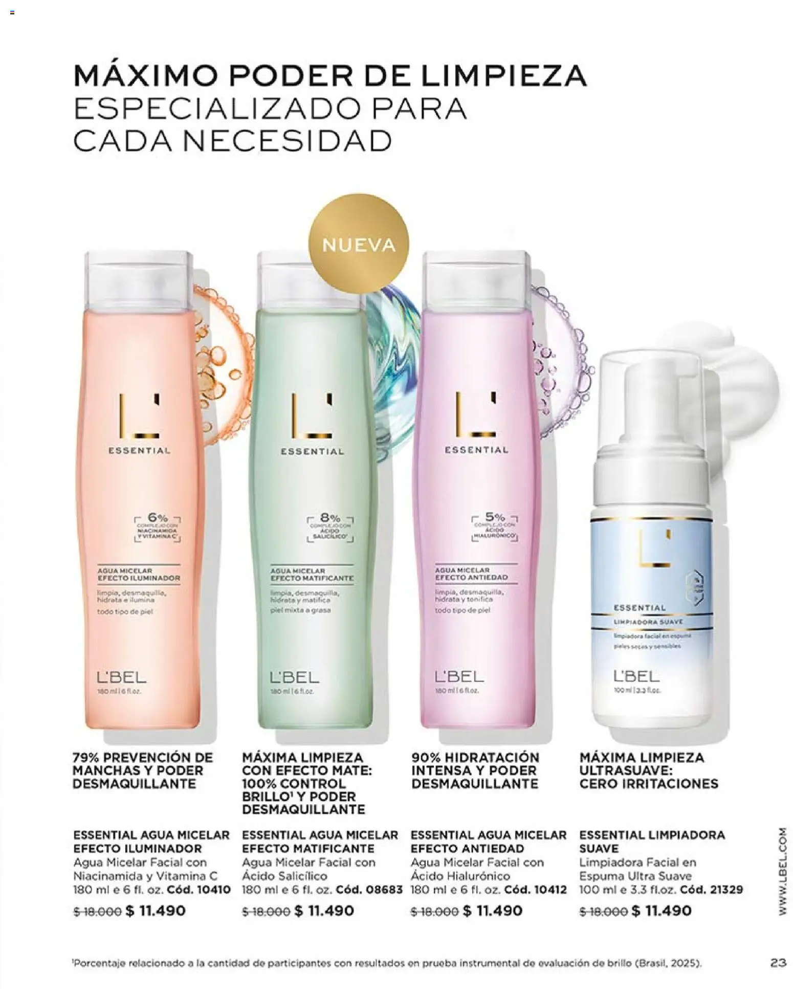 Catálogo L'Bel Campaña 5 │ válido desde el 01.03.2026 | Página: 23 | Productos: Brillo, Agua, Mate, Iluminador