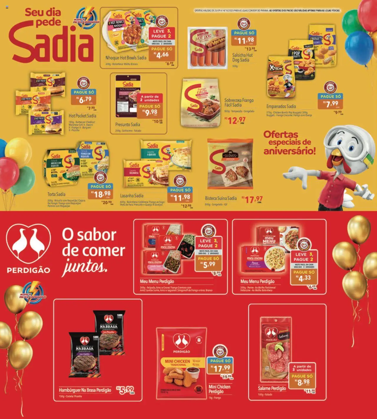Supermercados Condor Folheto - válido de 25.09.2025 | Página: 18 | Produtos: Queijo, Hambúrguer, Soda, Requeijão