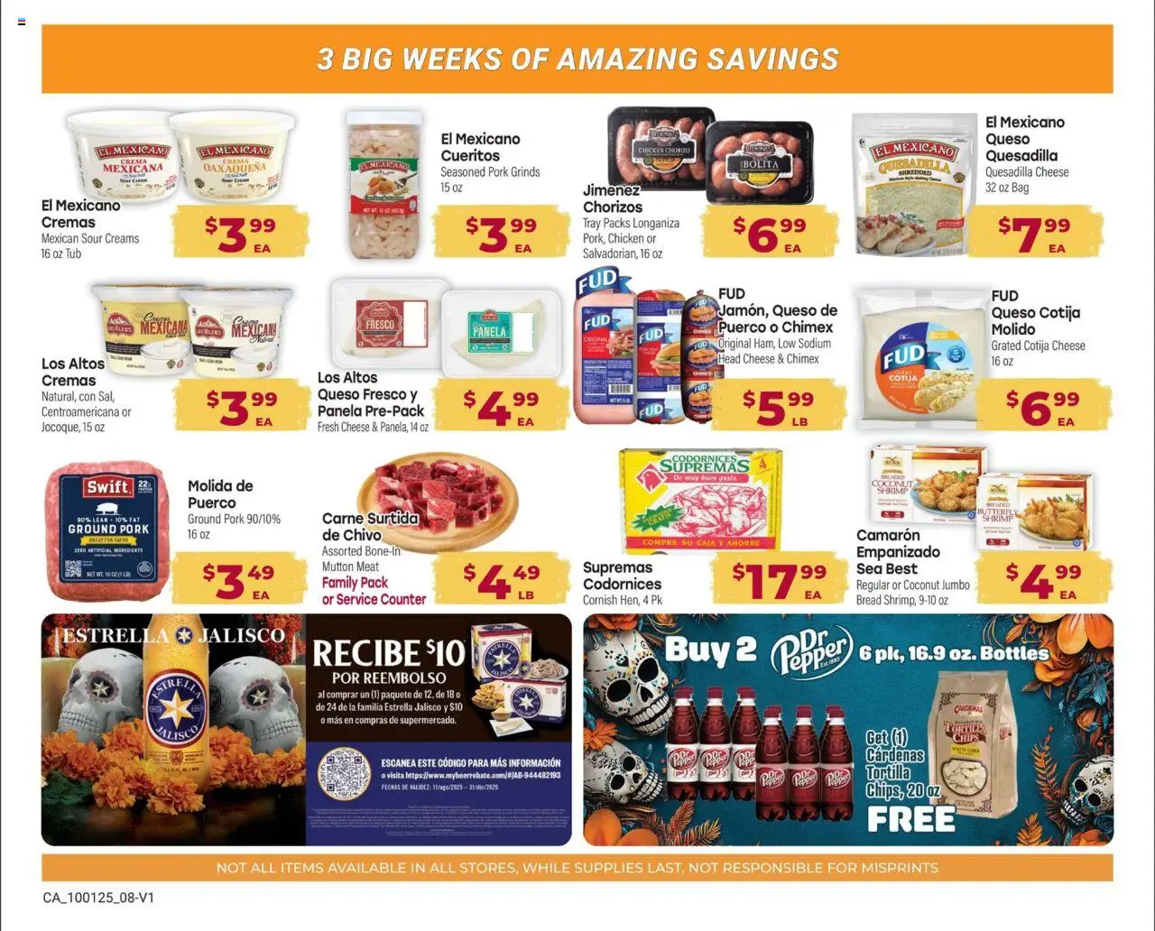 Cardenas Monthly Ad - valid from 02.10.2025 | Page: 8 | Products: Corn, Cheese, Sour cream, Pepper