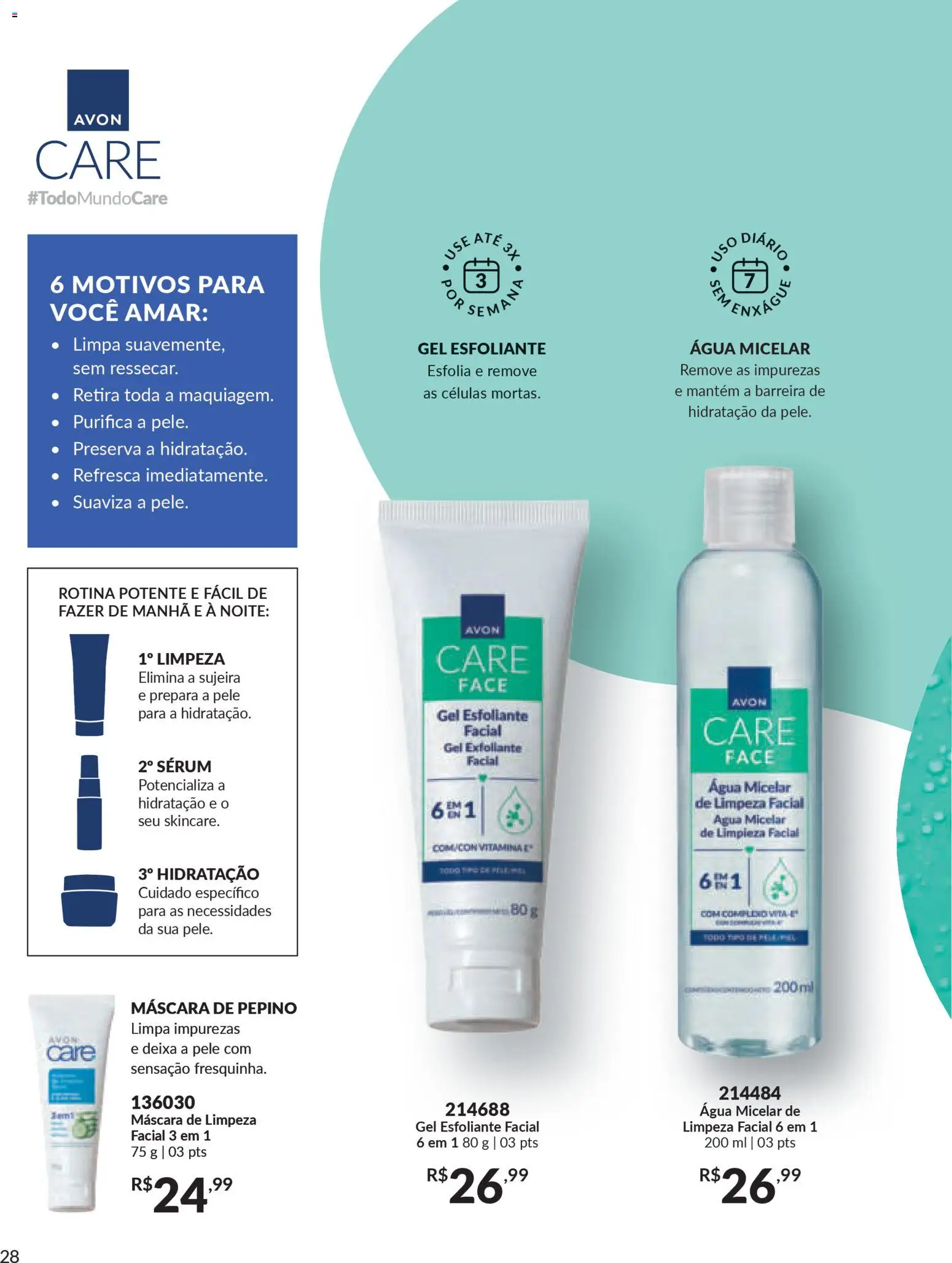 Avon Folheto - válido de 18.02.2026 | Página: 28 | Produtos: Água micelar, Sérum, Vitamina d