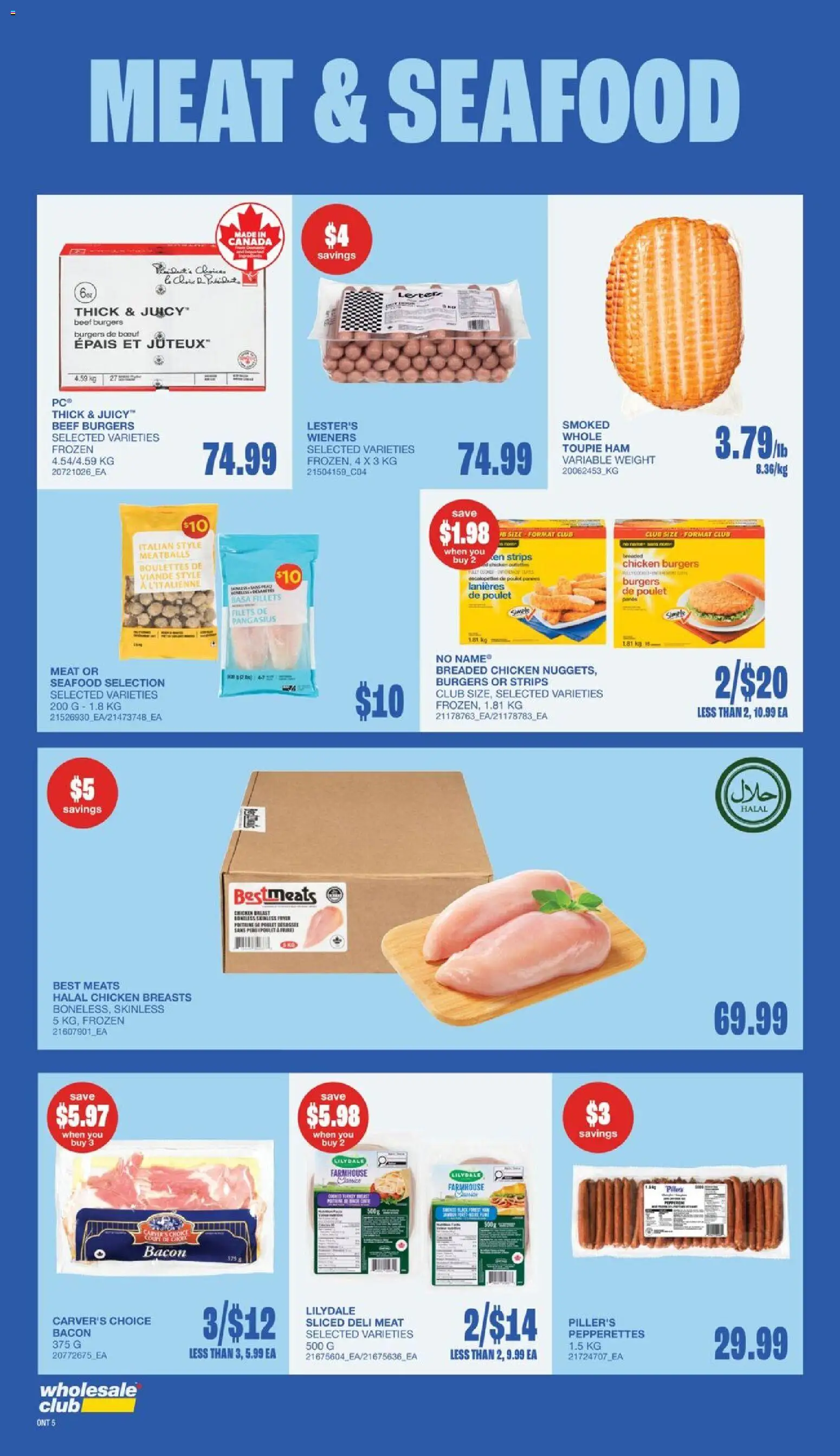 Wholesale Club flyer valid from 23.04.2026 | Page: 12 | Products: Beef, Chicken breasts, Ham, Chicken