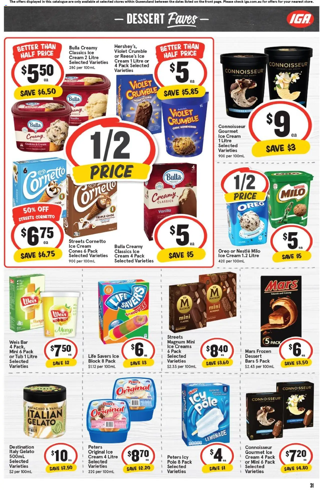 IGA catalogue - valid from 22.10.2025 | Page: 30 | Products: Cream, Ice cream, Mango