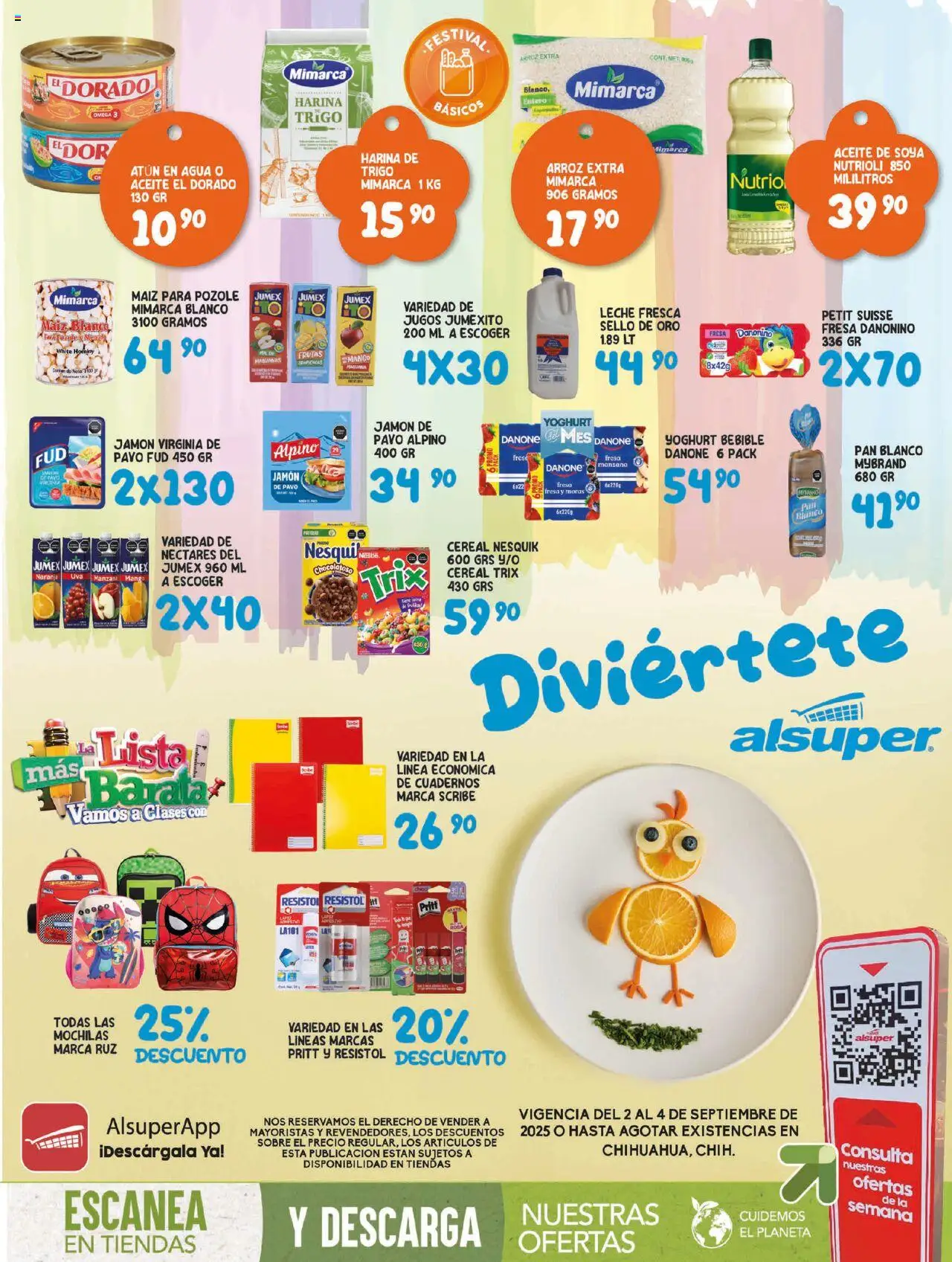 Nuevas ofertas de Alsuper válidas en toda la República Mexicana desde el 02.09.2025. ¡Encuentra las mejores ofertas en Alsuper - Folleto - Chihuahua Capital! | Página: 1 | Productos: Atún, Agua, Pan, Manzanas