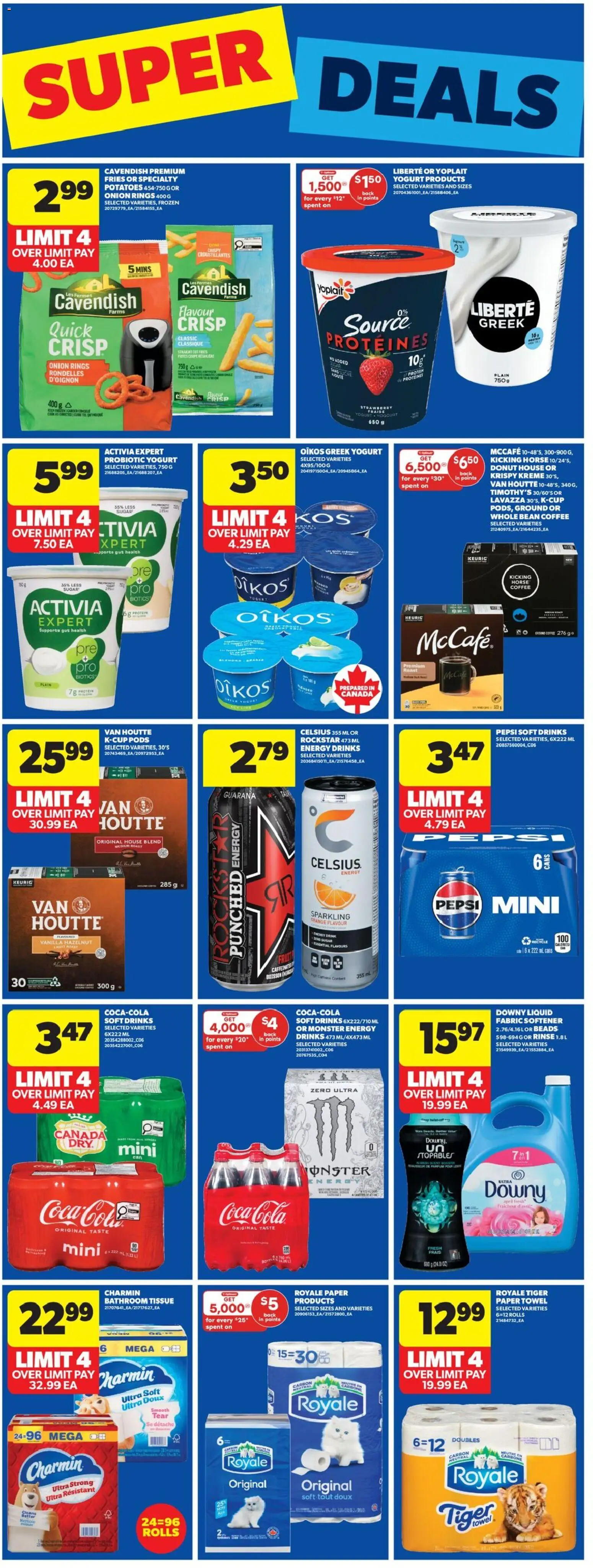 Real Canadian Superstore flyer valid from 26.02.2026 | Page: 16 | Products: Potatoes, Fabric softener, Yogurt, Coffee