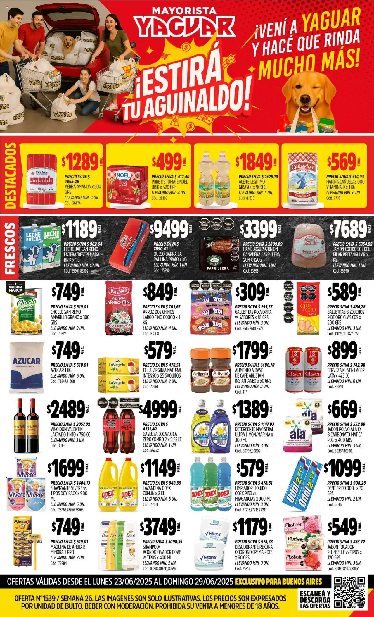 Yaguar - Parque Chacabuco │ válido desde el 23.06.2025 | Página: 1 | Productos: Mate, Polvo, Té, Suavizante