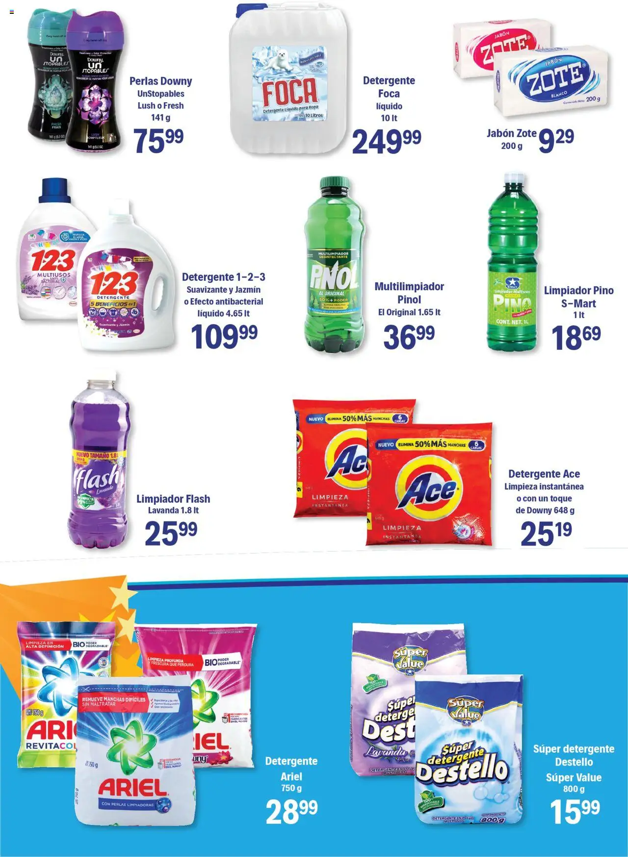 Nuevas ofertas de S-Mart válidas en toda la República Mexicana desde el 03.10.2025. ¡Encuentra las mejores ofertas en S-Mart - Folleto de Feria - Juarez! | Página: 4 | Productos: Piña, Suavizante, Ropa, Jabón