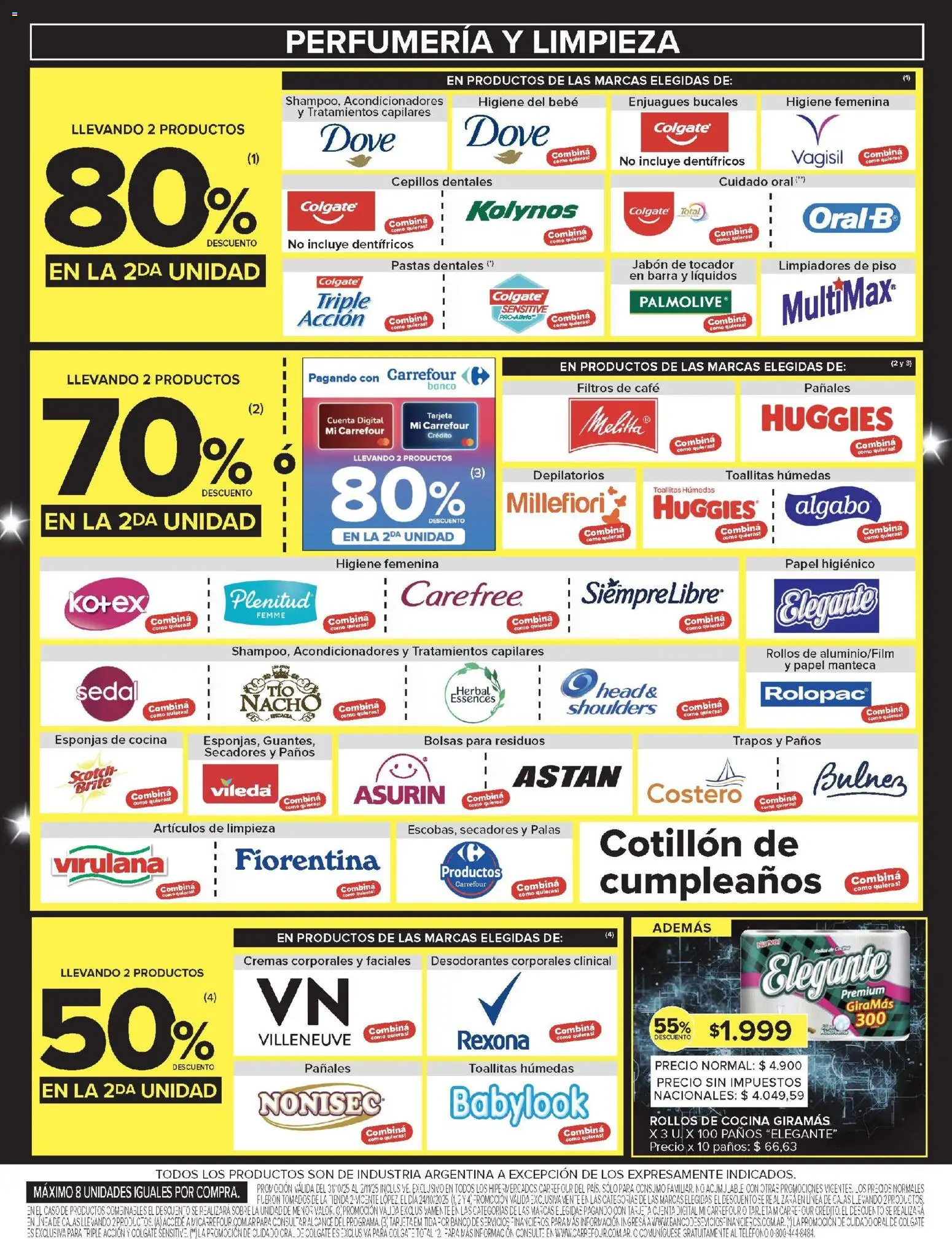 Carrefour -Ofertas - Catamarca │ válido desde el 31.10.2025 | Página: 8 | Productos: Papel higiénico, Caso, Cocina, Toallitas húmedas