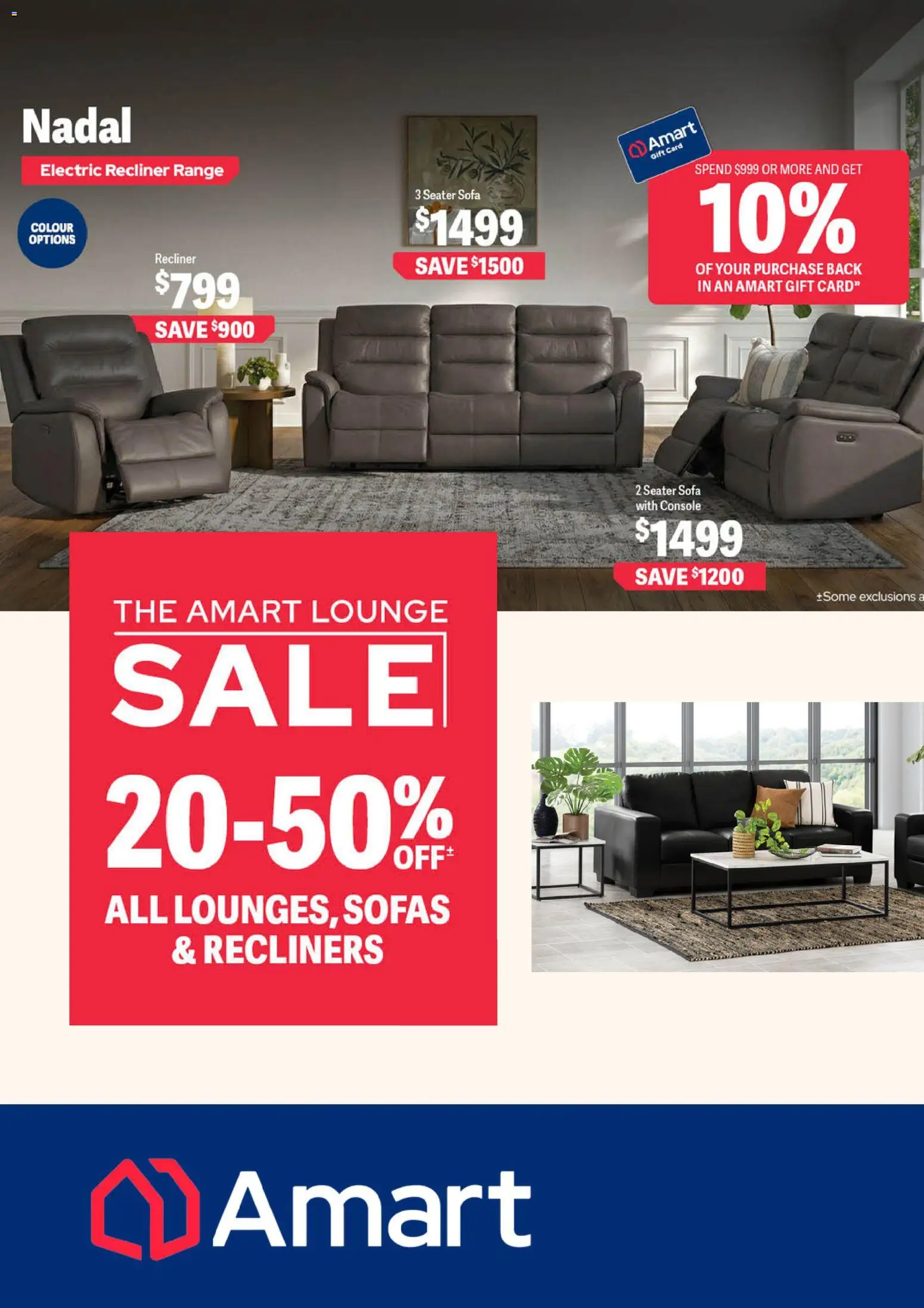 Amart Furniture catalogue - valid from 13.03.2026 | Page: 1 | Products: Sofa, Recliner