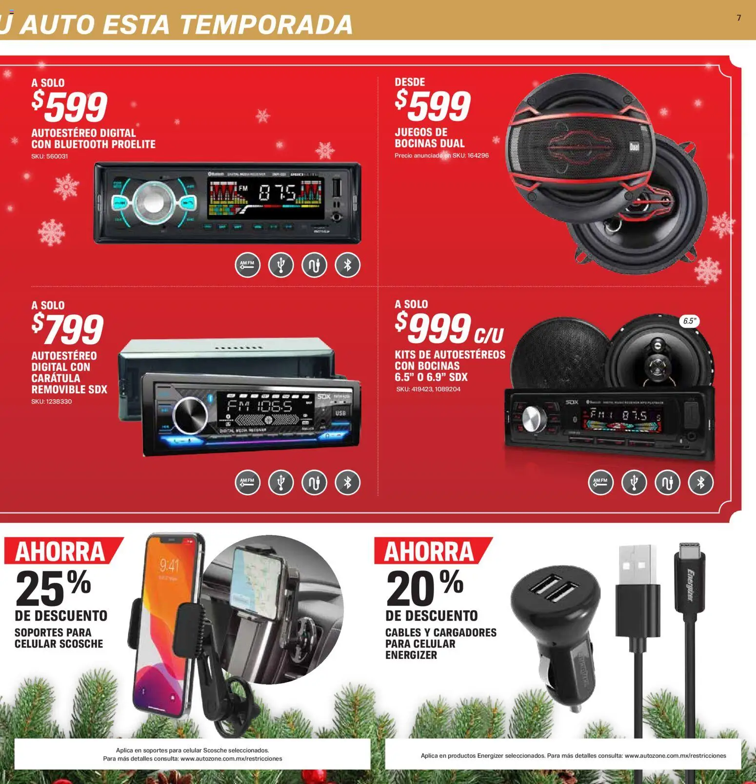 Nuevas ofertas de AutoZone válidas en toda la República Mexicana desde el 23.11.2025. ¡Encuentra las mejores ofertas en AutoZone catálogo! | Página: 7